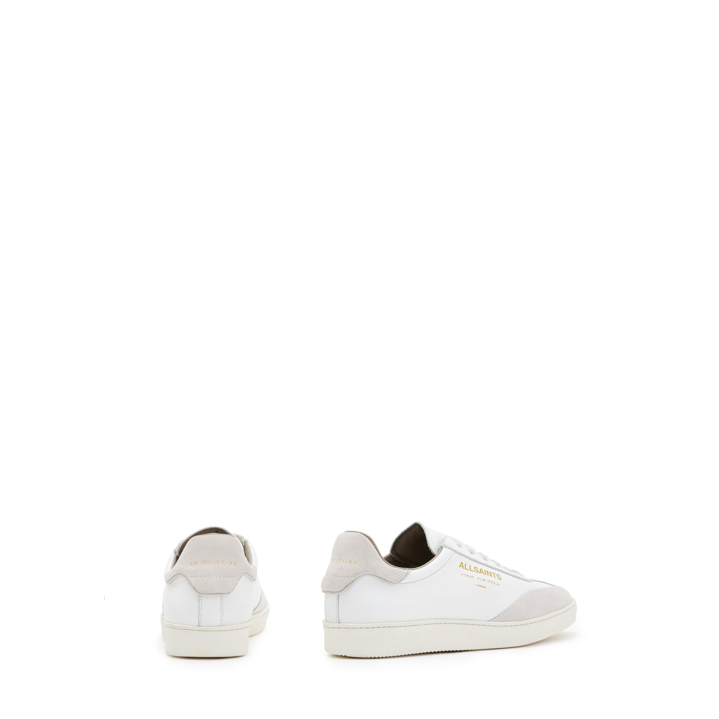 White - AllSaints - Women's Thelma Court Trainers - 5