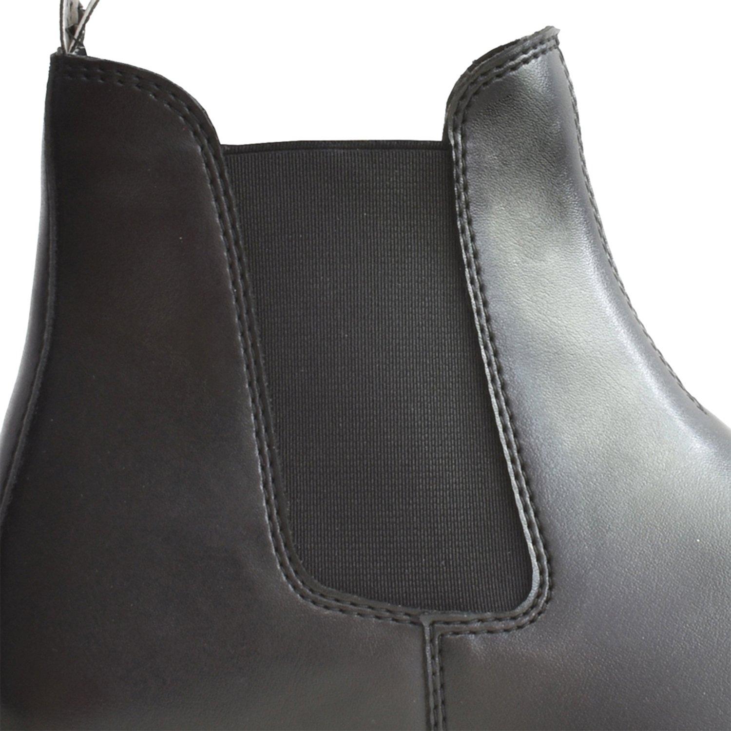 Nero - Brogini - Easy-Care Childs Synthetic Jodhpur Boots - 2