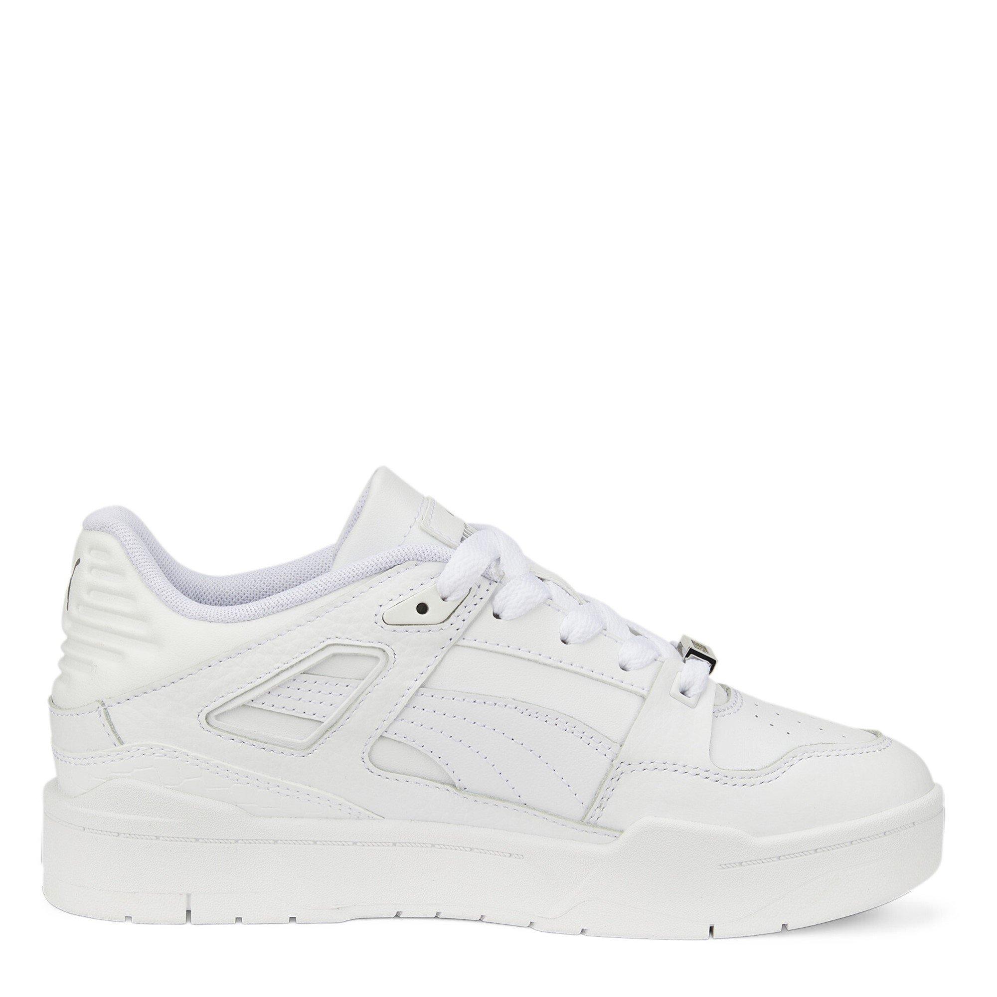 Blanco - Puma - Women's Slipstream Leather Casual Low-Top Trainers - 4