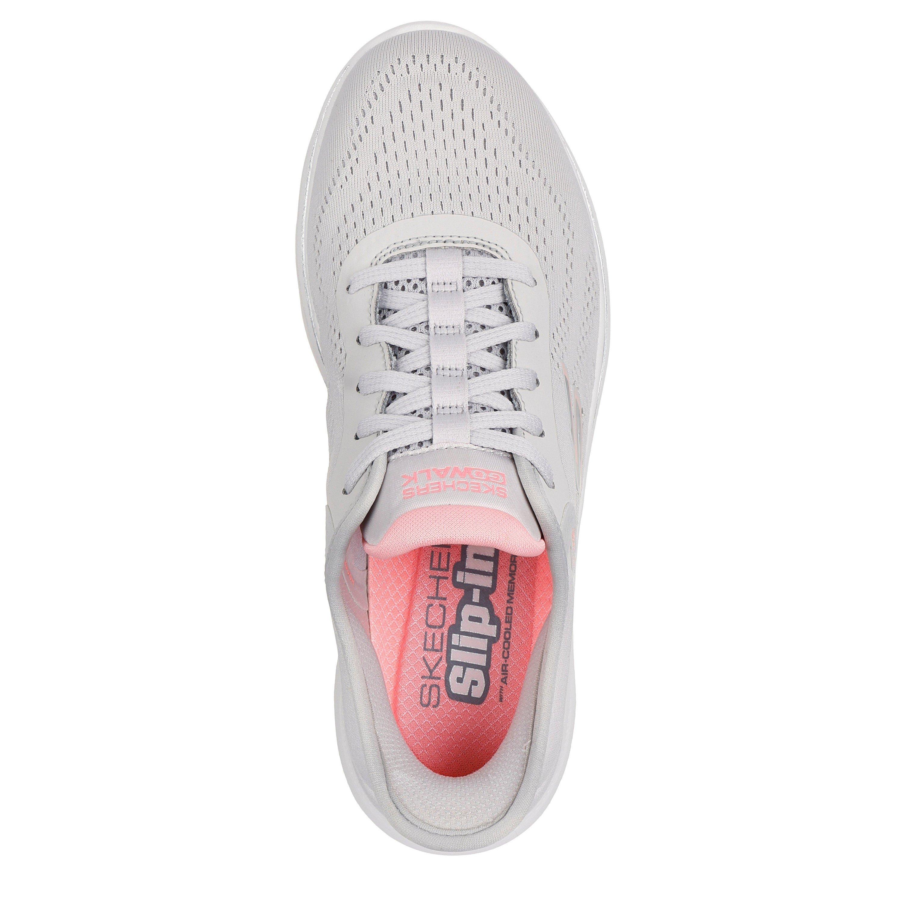 Gray/Pnk - Skechers - Slip-Ins: Go Walk 7 - Valin - 5