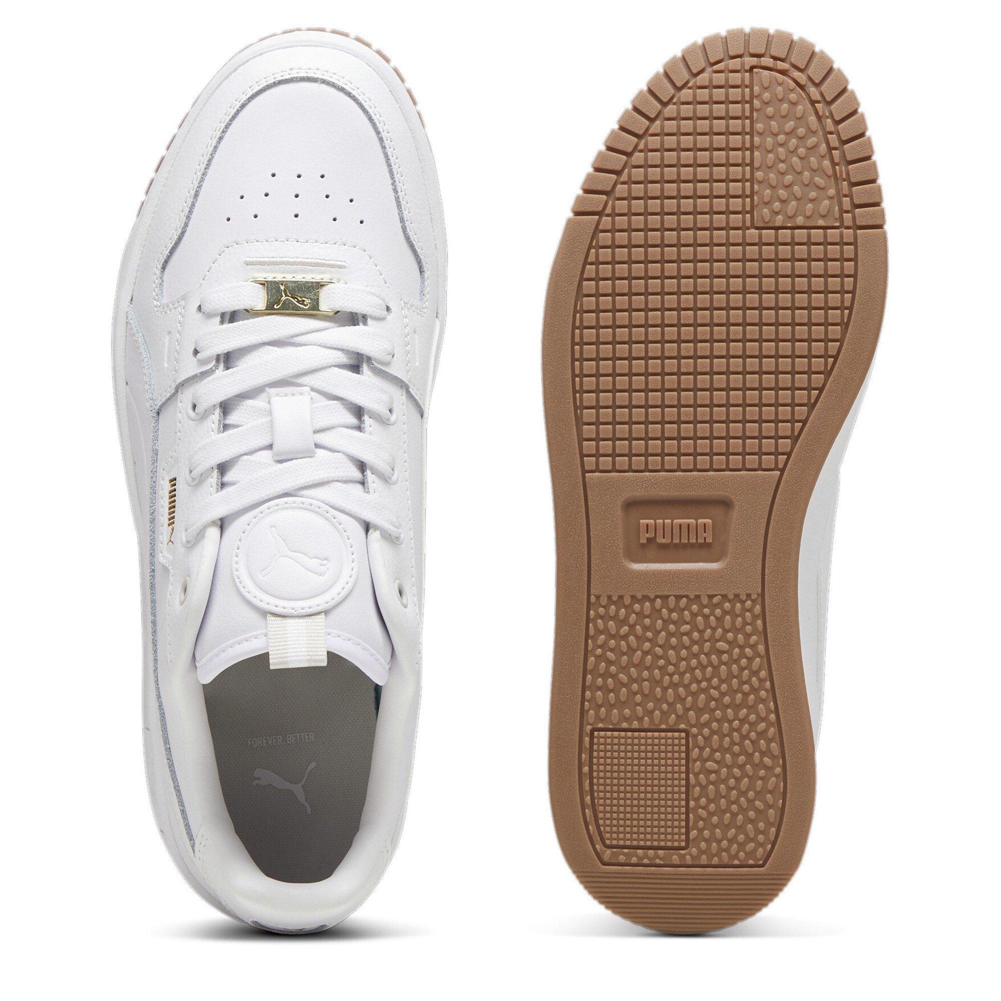 Weiß/Kaugummi - Puma - Women's Carina Street Lux Low-Top Trainers - 3