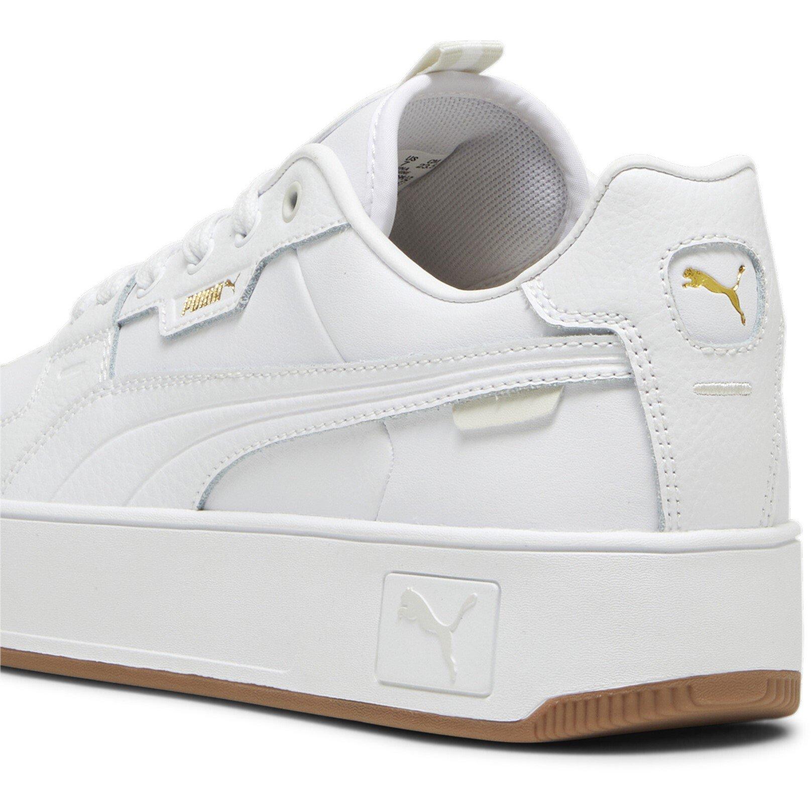 Weiß/Kaugummi - Puma - Women's Carina Street Lux Low-Top Trainers - 5