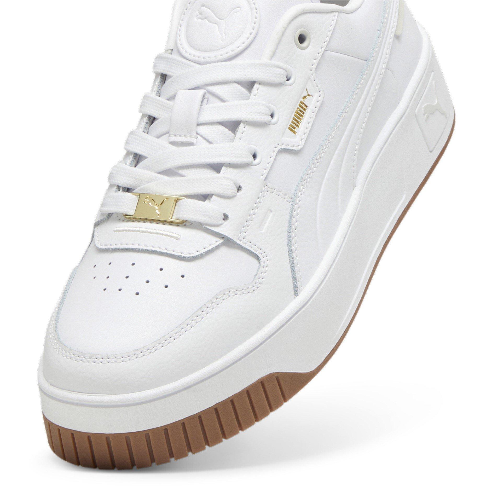 Weiß/Kaugummi - Puma - Women's Carina Street Lux Low-Top Trainers - 6