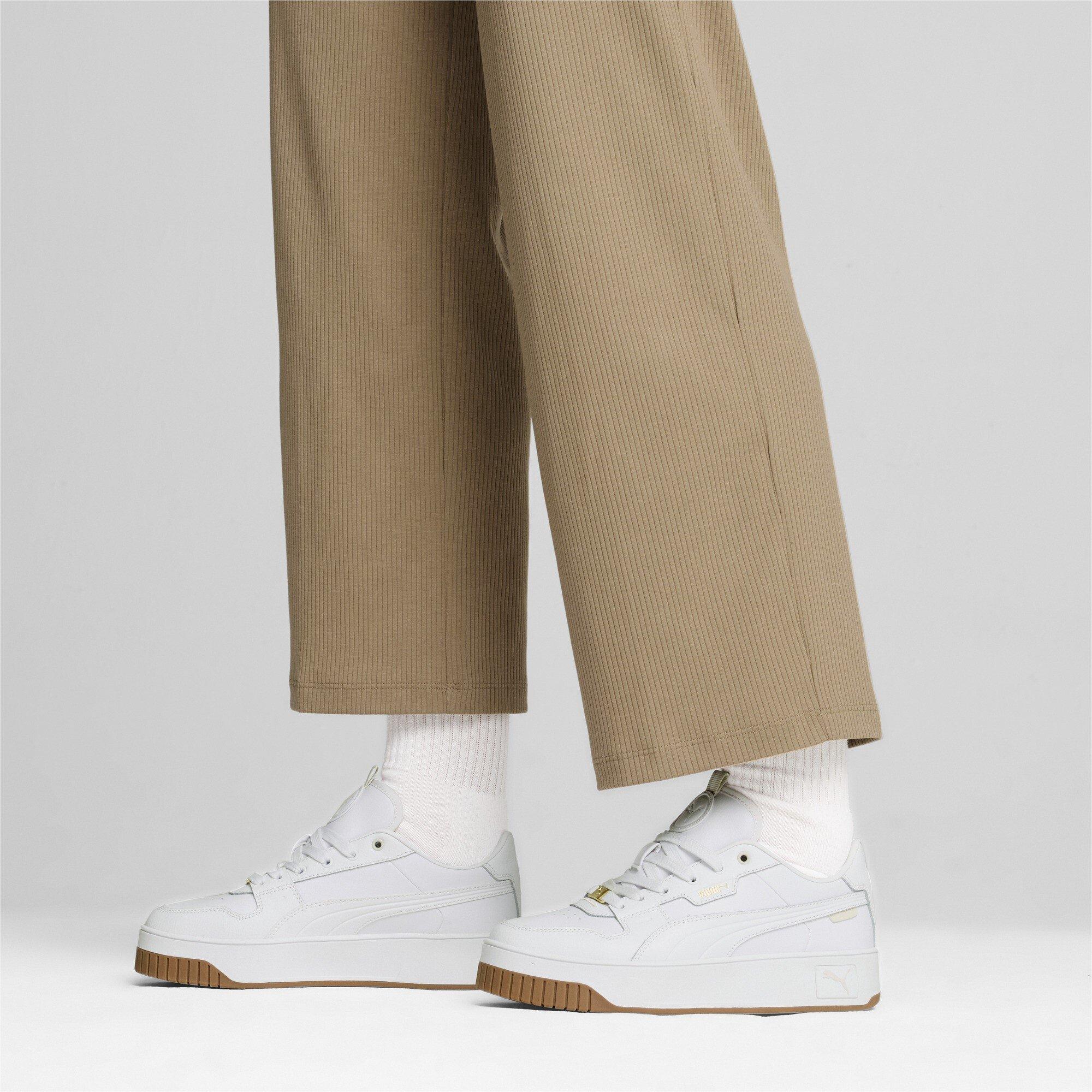 Weiß/Kaugummi - Puma - Women's Carina Street Lux Low-Top Trainers - 7