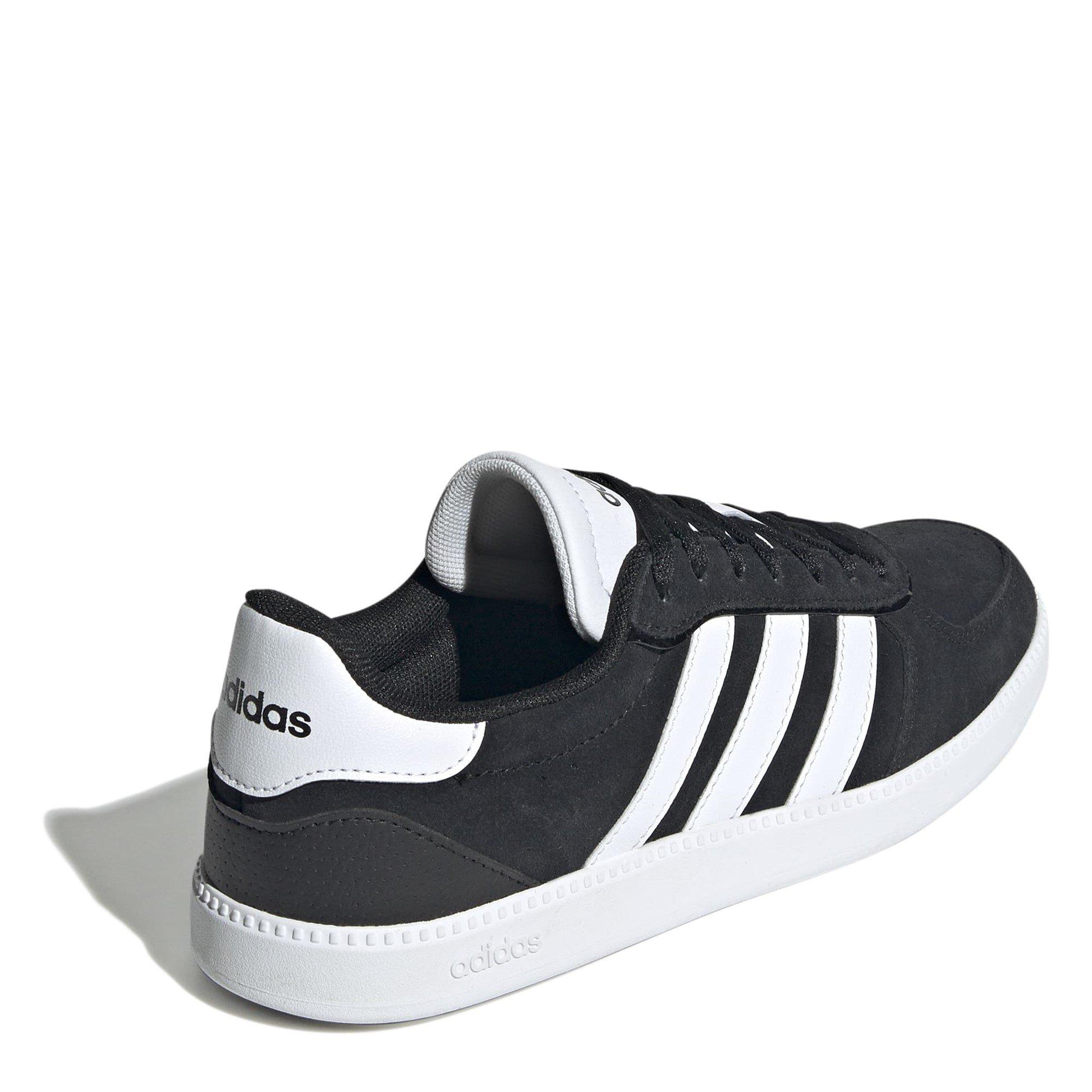 Preto/Branco - adidas - Breaknet Sleek Suede Womens Shoes - 4