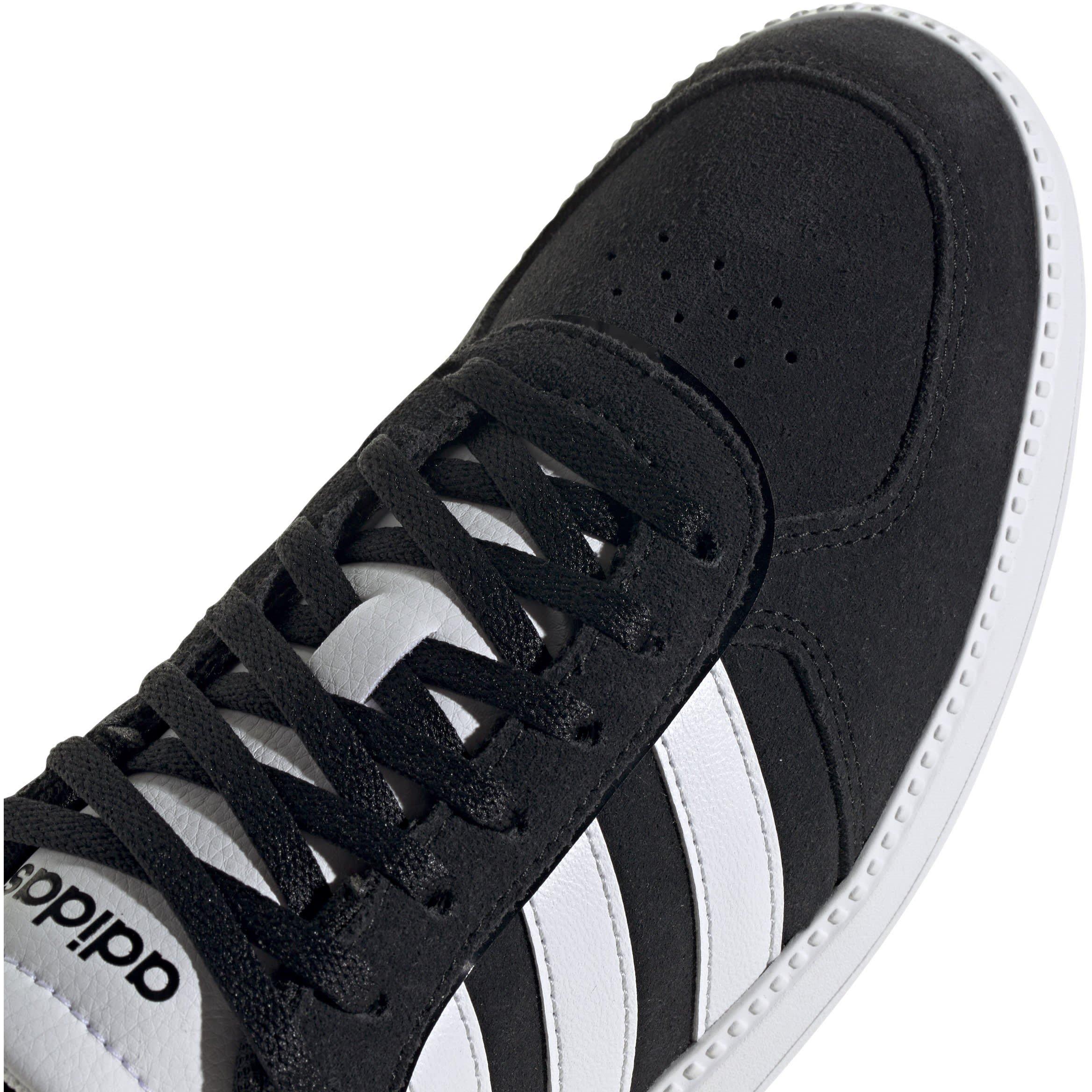 Preto/Branco - adidas - Breaknet Sleek Suede Womens Shoes - 7