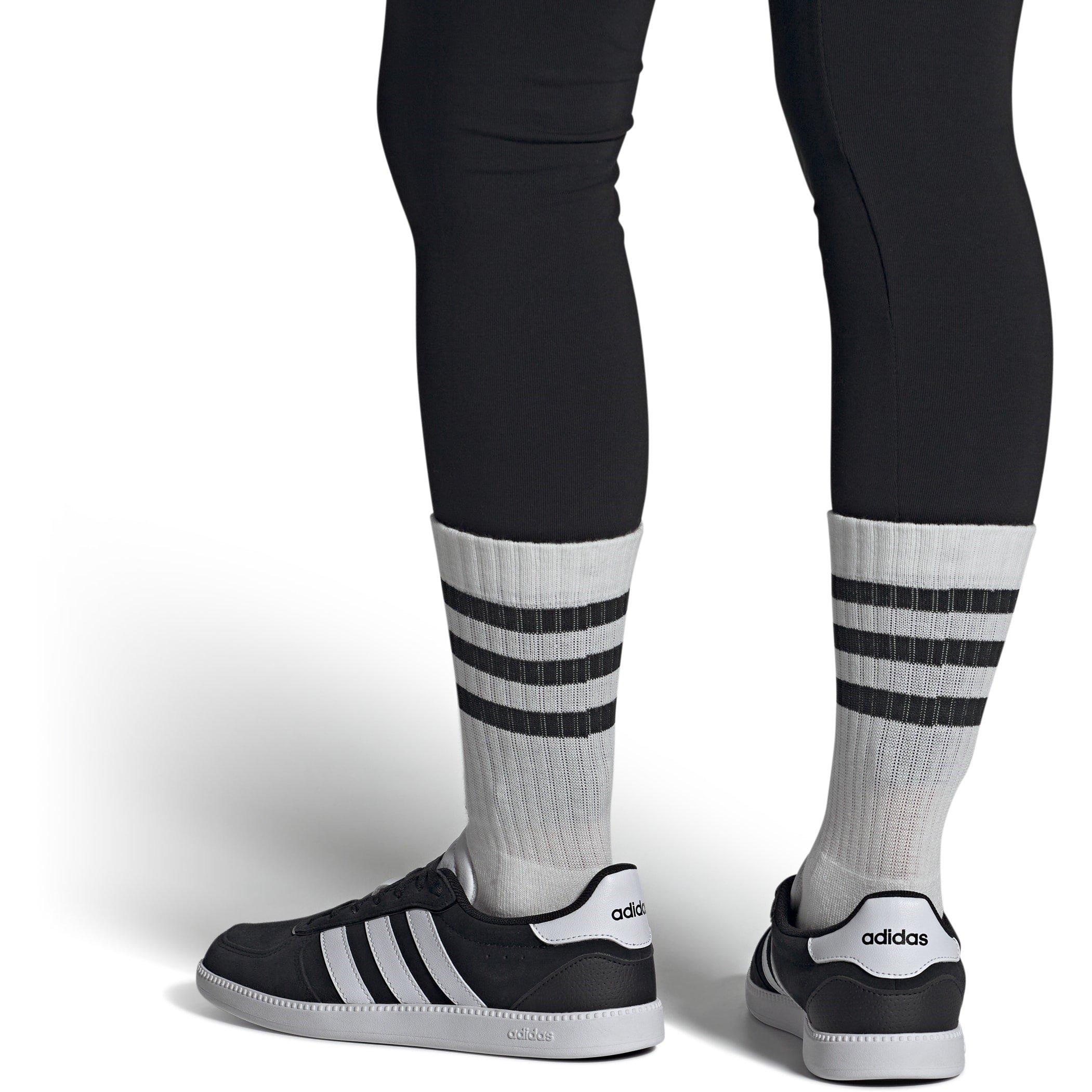 Preto/Branco - adidas - Breaknet Sleek Suede Womens Shoes - 9