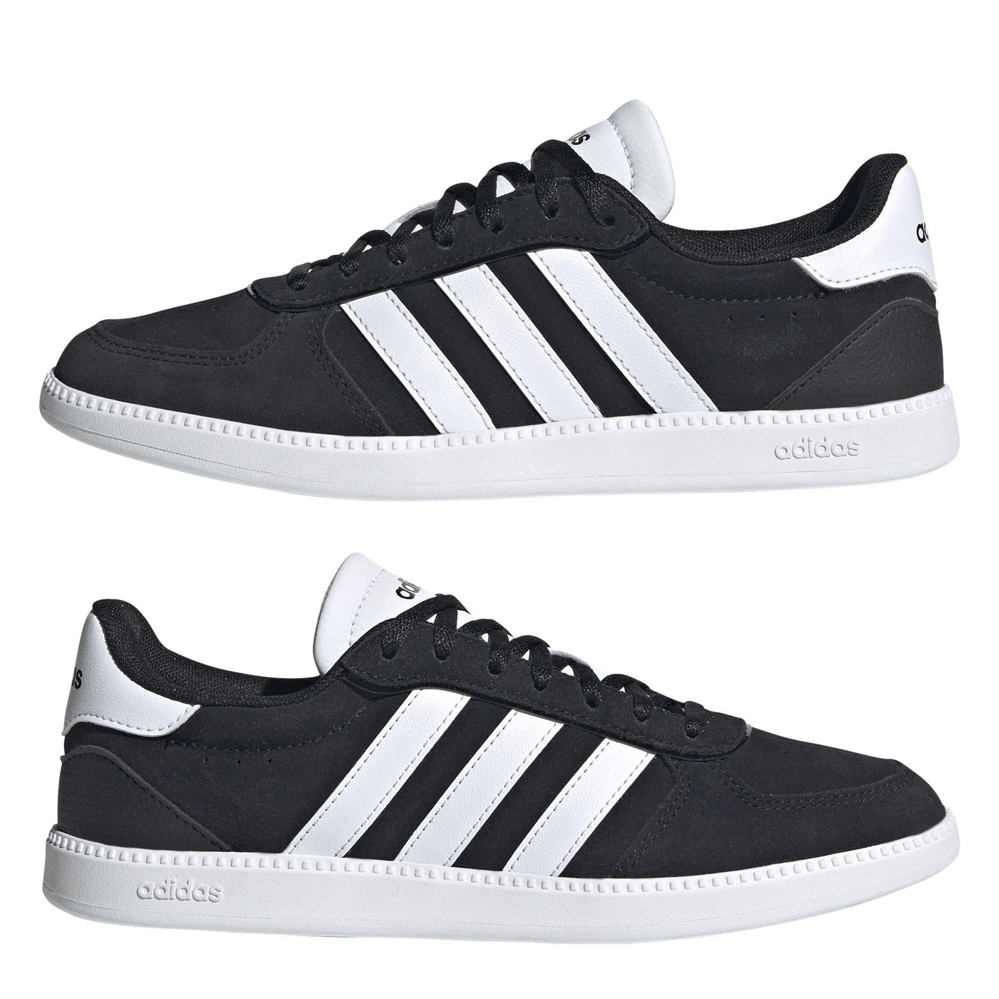 Preto/Branco - adidas - Breaknet Sleek Suede Womens Shoes - 10