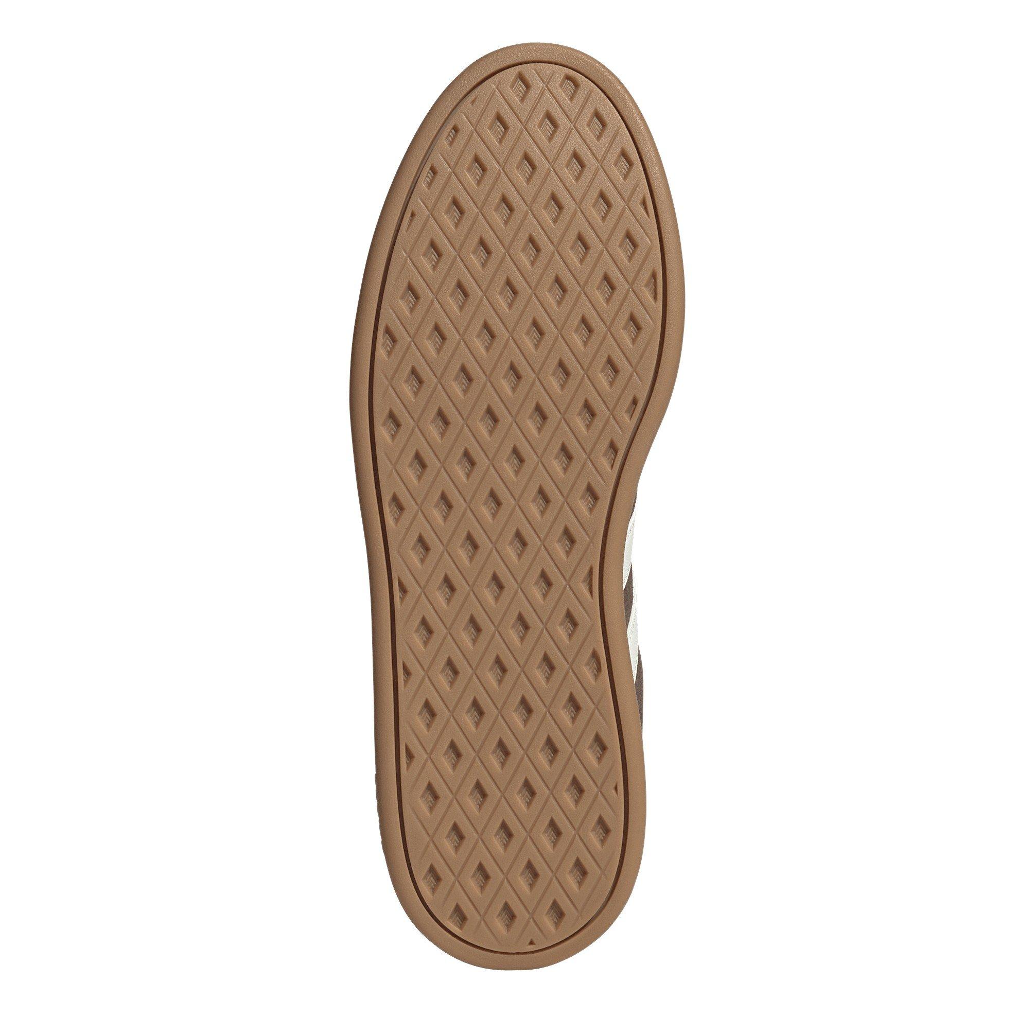 Brown/Wht/Gum - adidas - Breaknet Sleek Suede Womens Shoes - 6