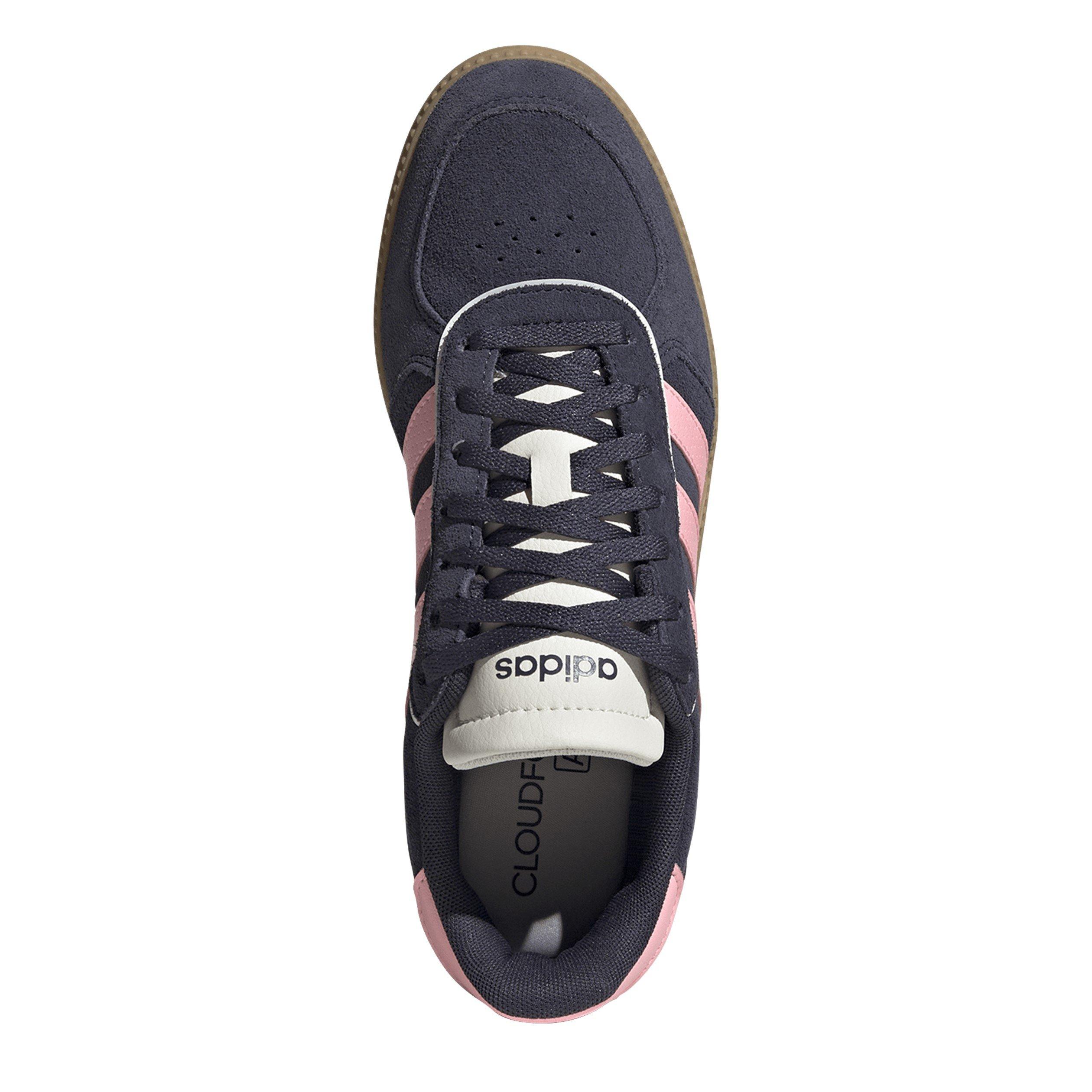 Marinho/Rosa/Goma - adidas - Breaknet Sleek Suede Womens Shoes - 5