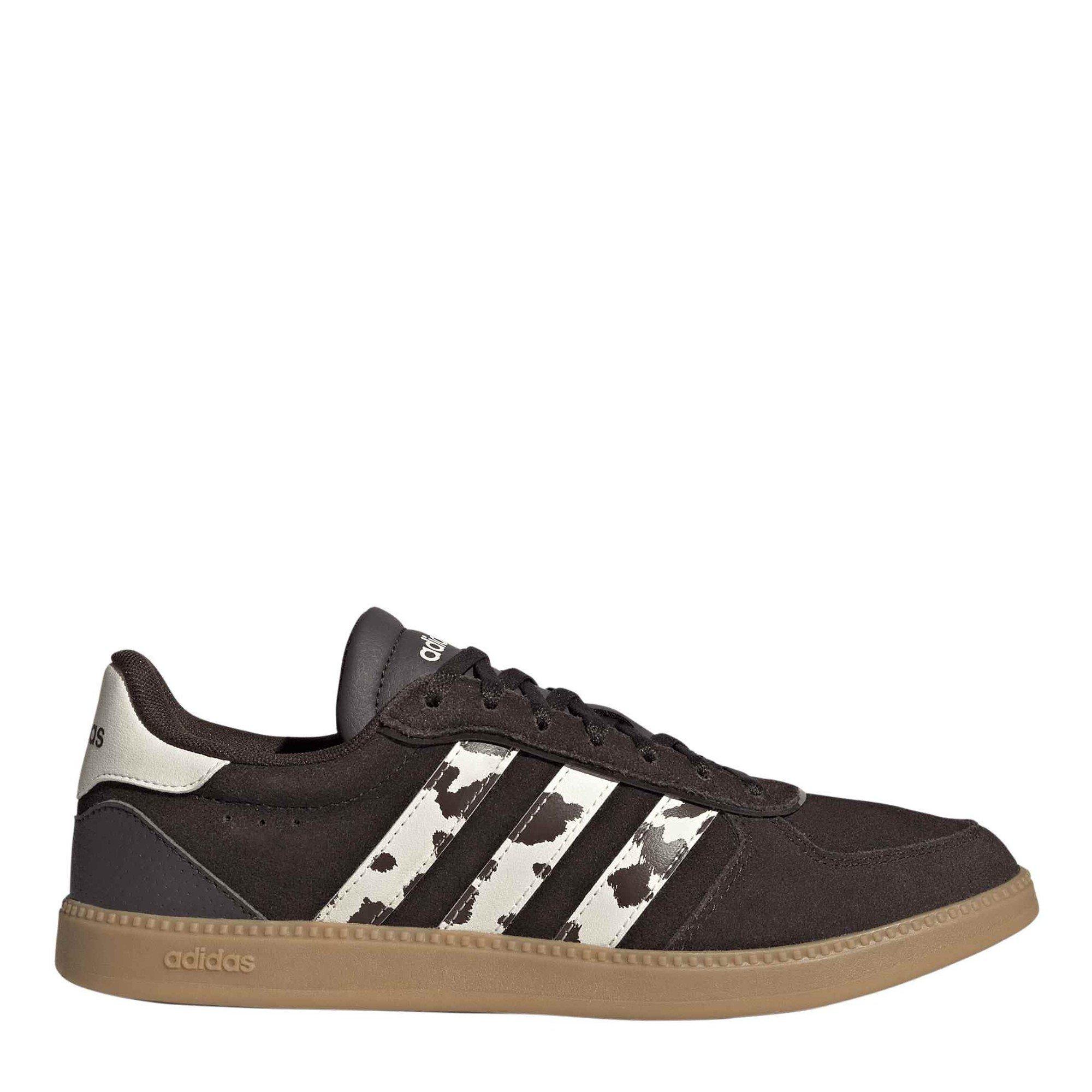 Adidas Women's Breaknet Sleek Suede Shoes - Coffee/Cow - 6 (39.3)