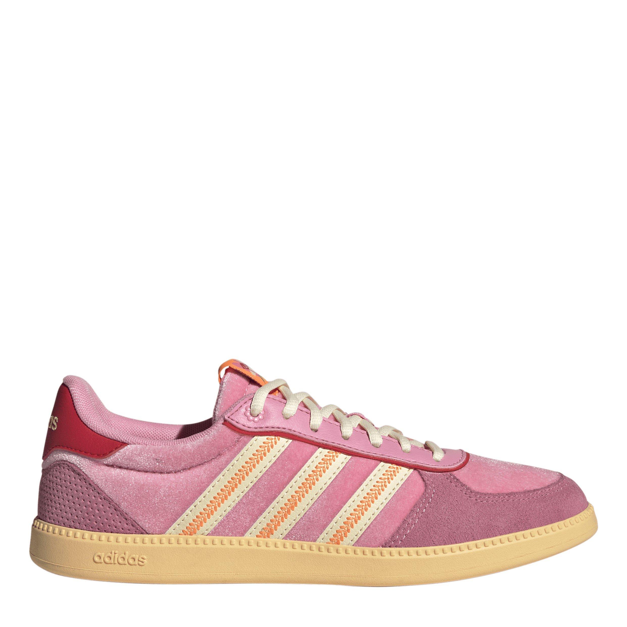 Adidas Women's Breaknet Sleek Suede Shoes - Handmade Pink - 8 (42)