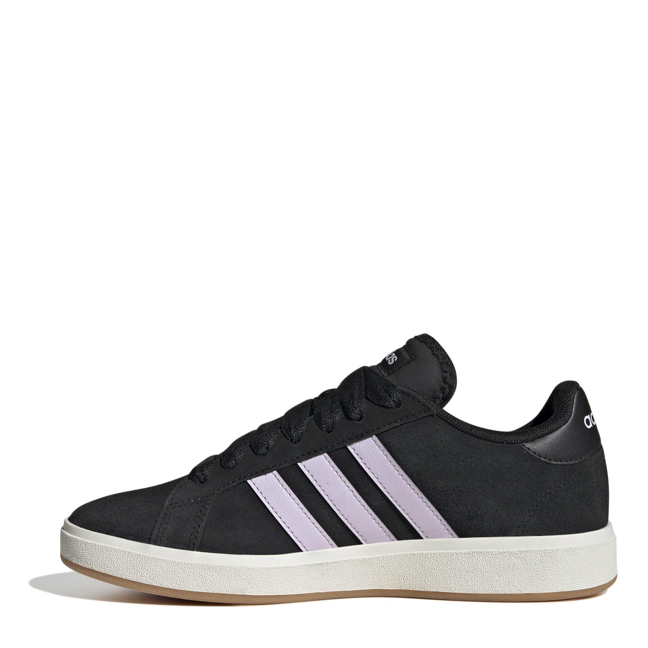 Black/Lvndr/Wht - adidas - Grand Court Base 00s Womens Trainers - 2