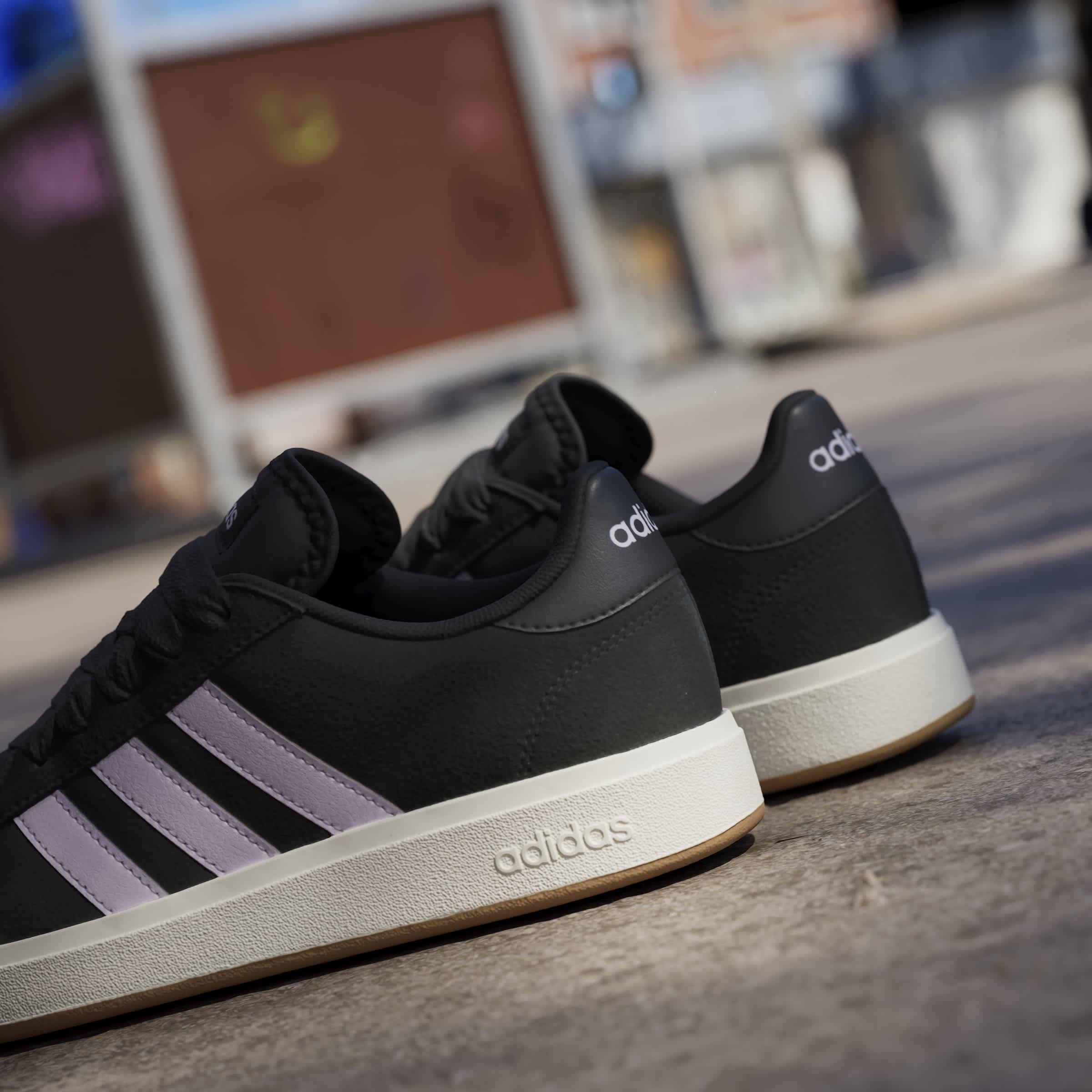 Black/Lvndr/Wht - adidas - Grand Court Base 00s Womens Trainers - 16