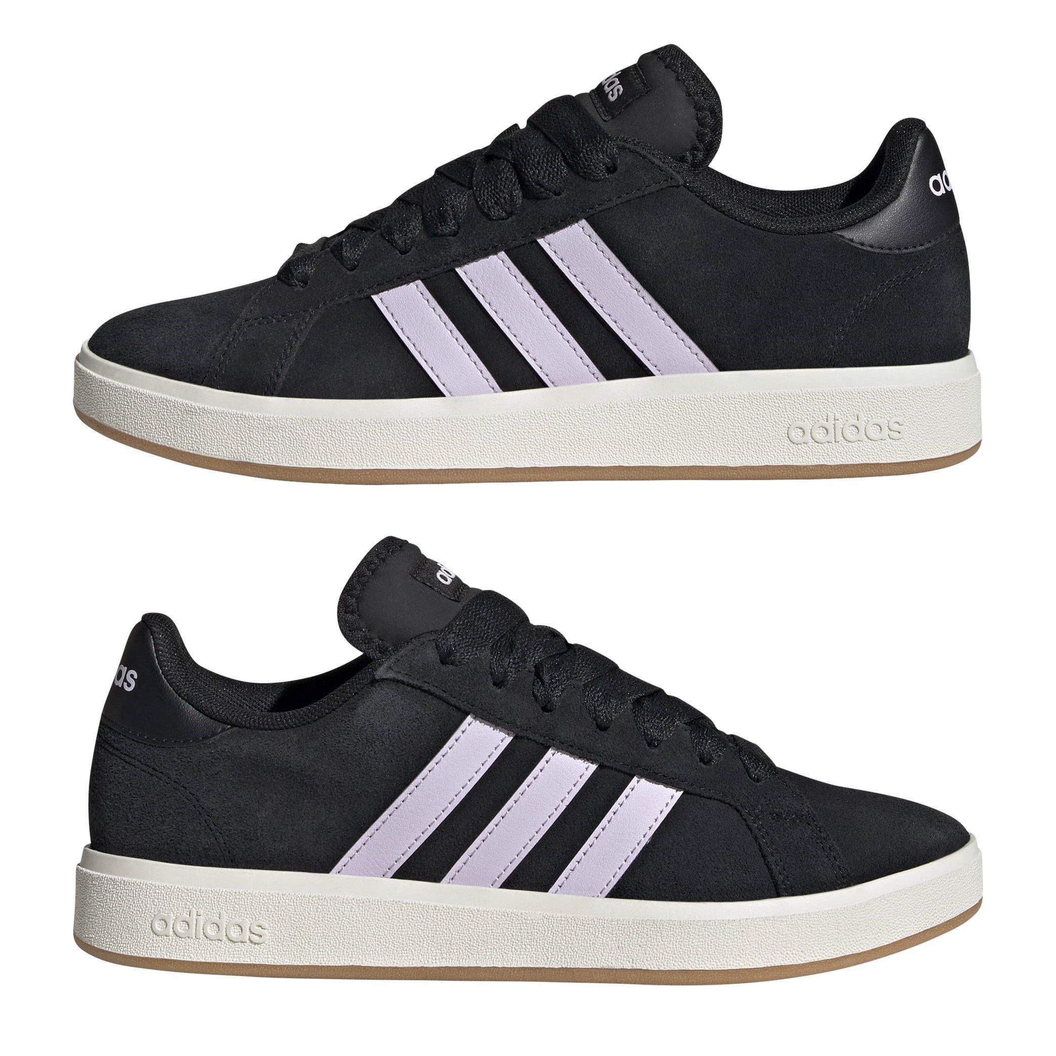 Black/Lvndr/Wht - adidas - Grand Court Base 00s Womens Trainers - 9