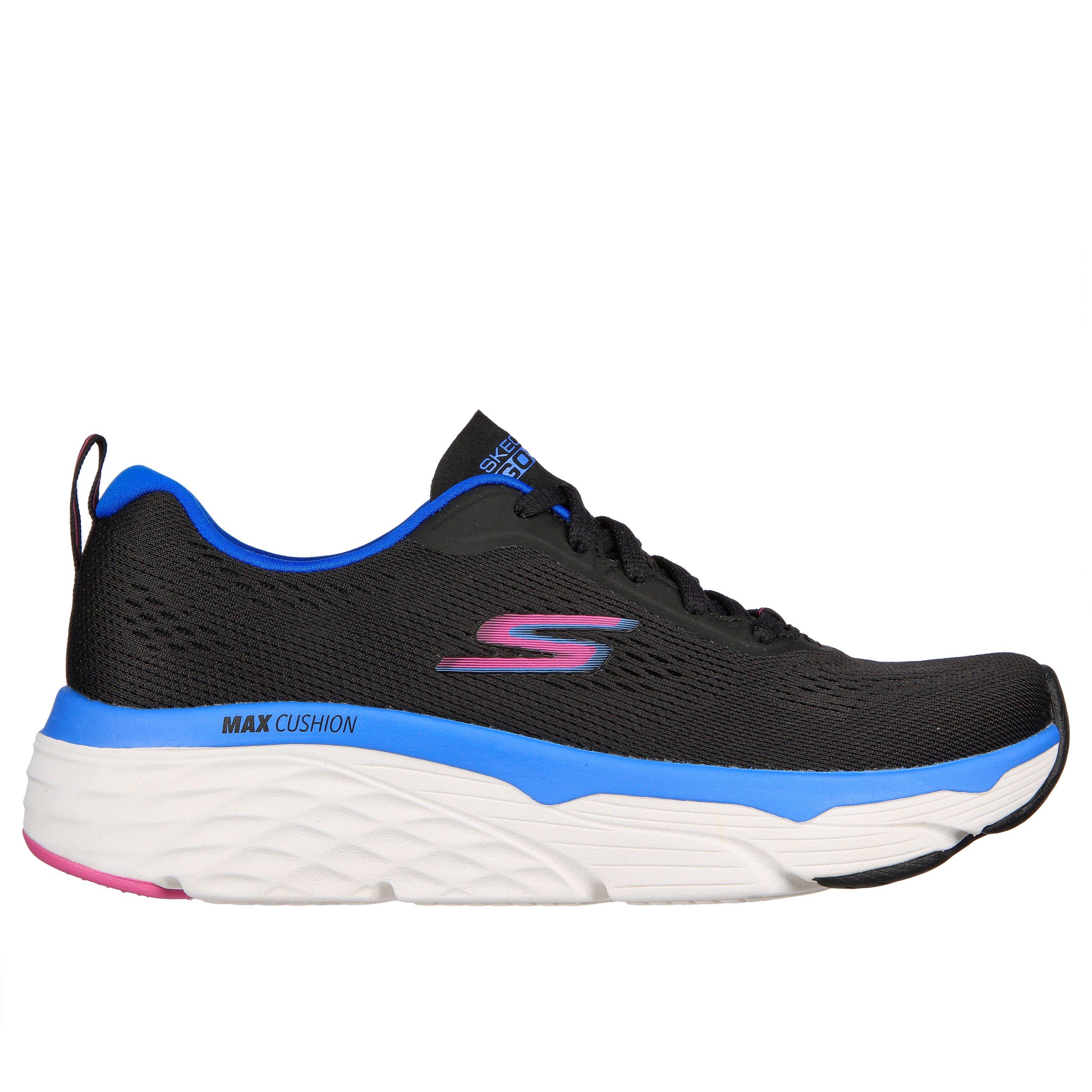 Black/ Blue - Skechers - Max Cushioning Elite Casual Low-Top Trainers - 5