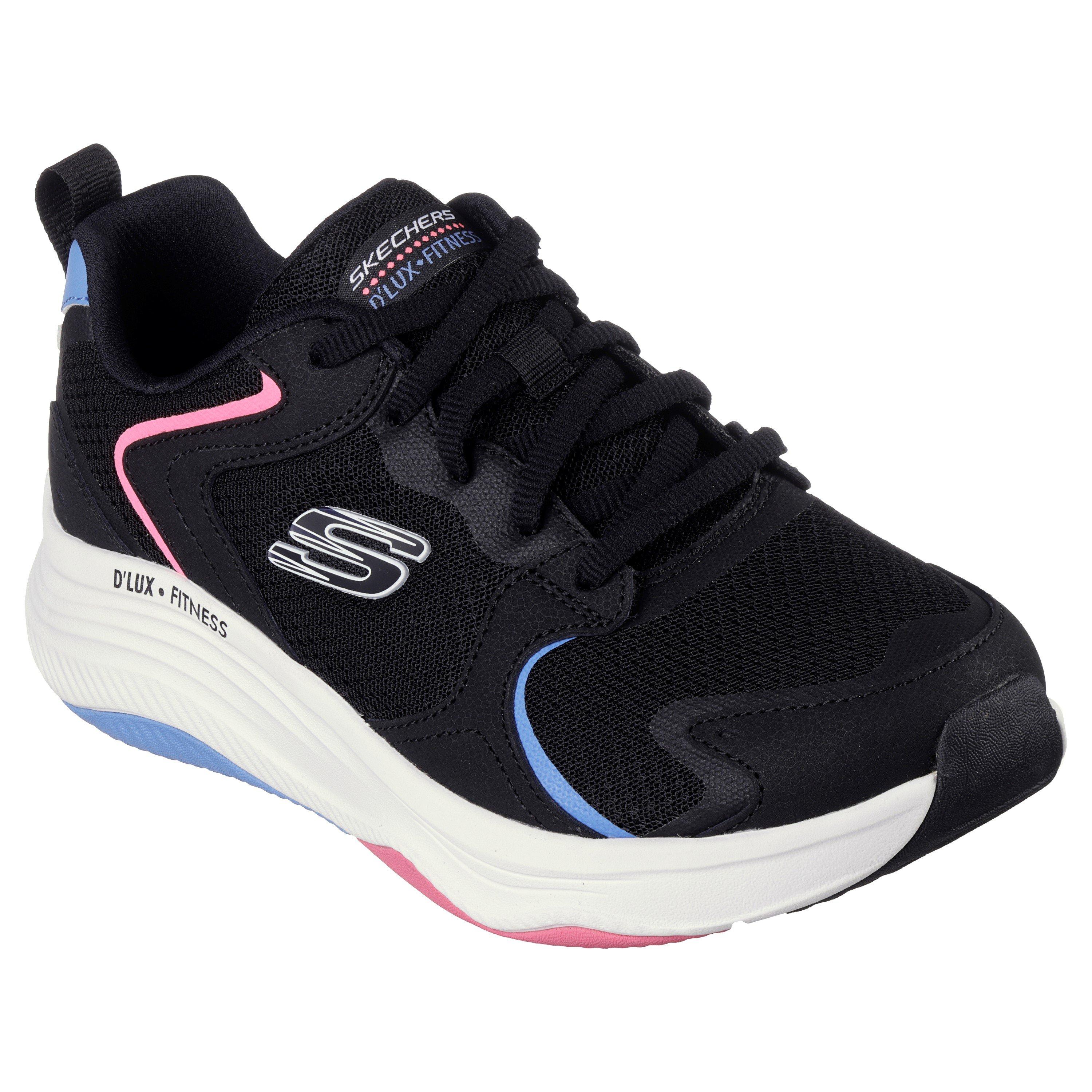 Black/Multi - Skechers - Women's D Lux Fitness Modest Flow Runner - 5