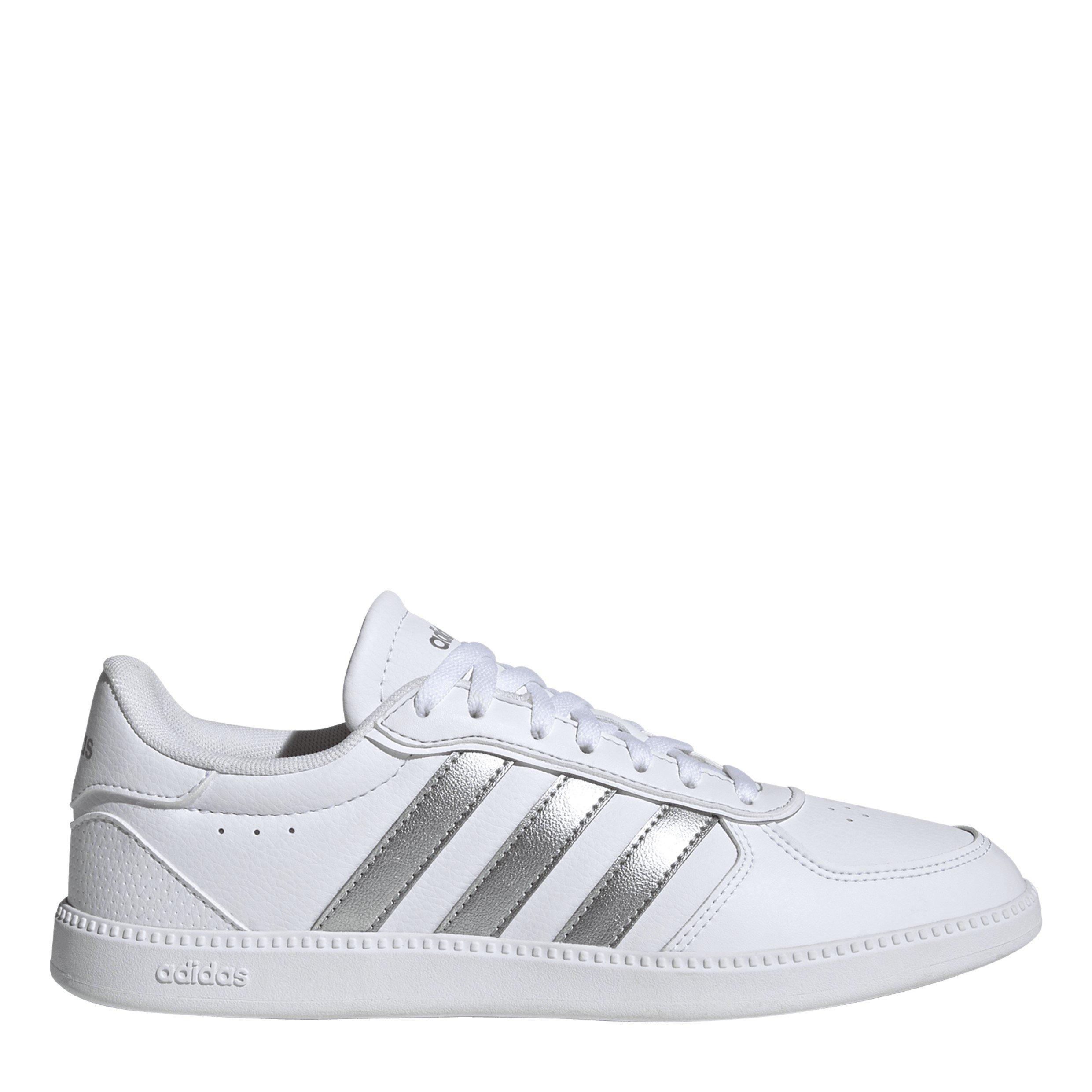 White/Silver - adidas - Breaknet Sleek Trainers Womens - 1