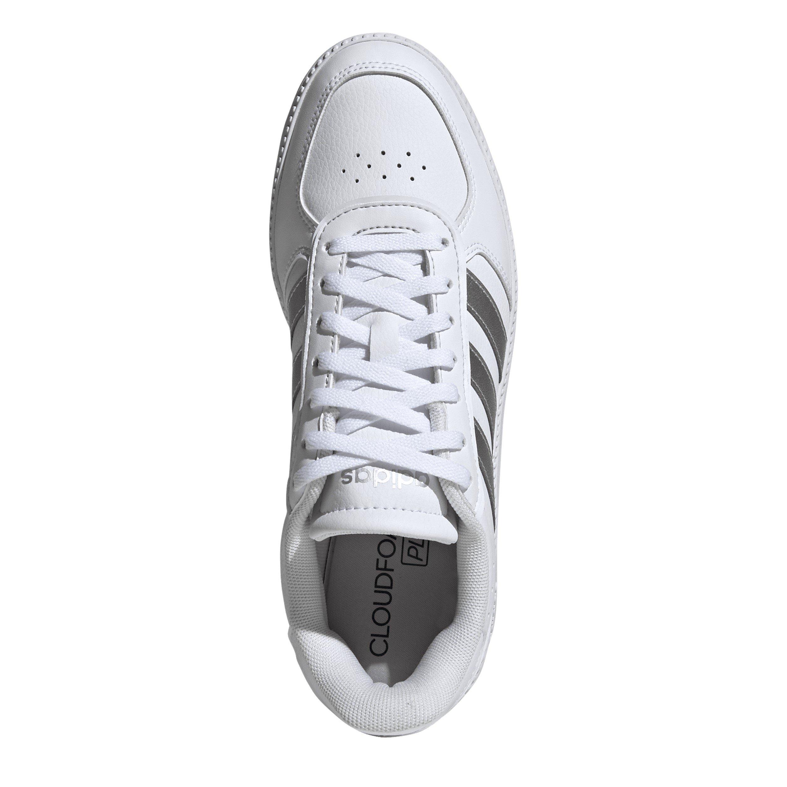 Wit/Zilver - adidas - Breaknet Sleek Trainers Womens - 5