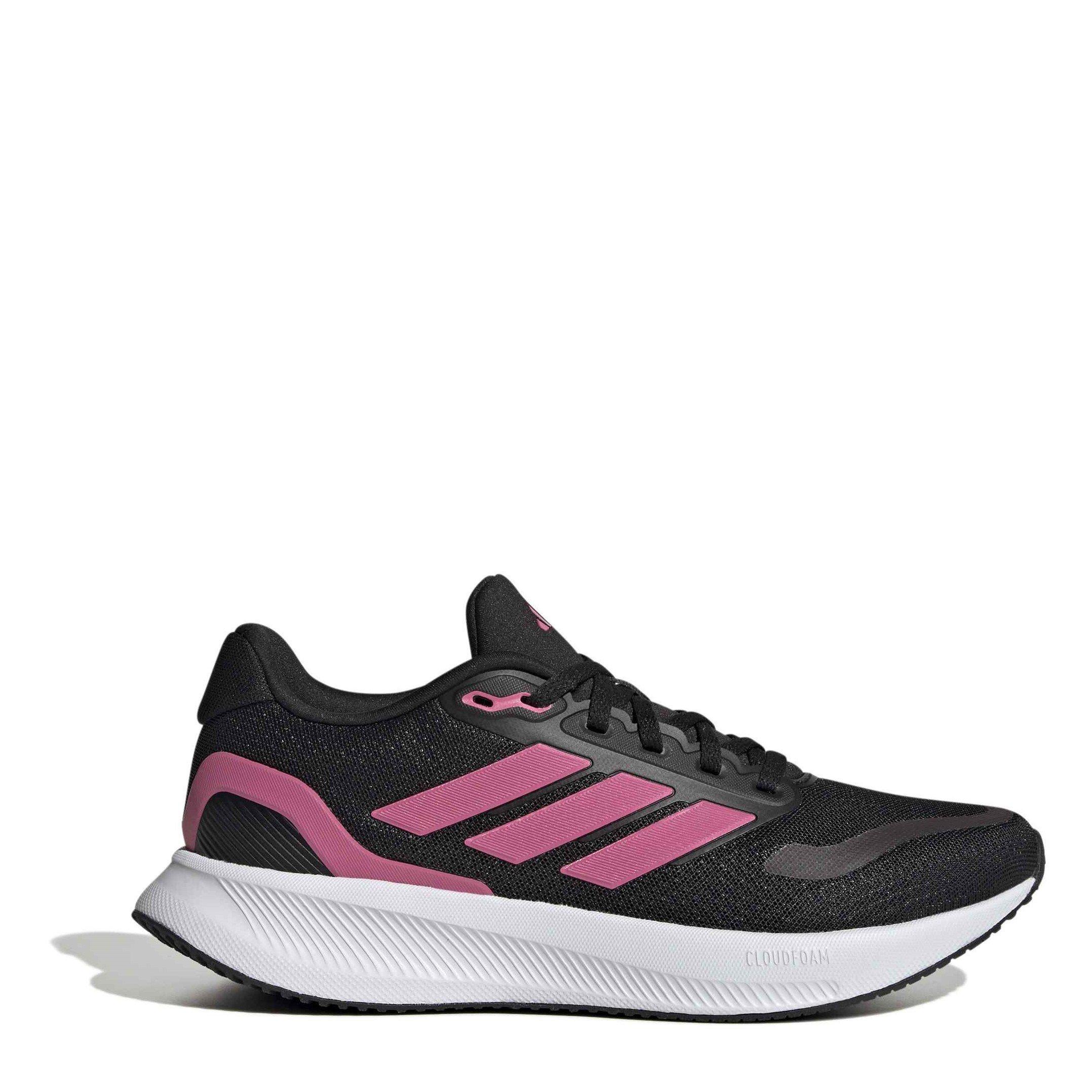 Adidas Women's Runfalcon 5 Running Shoes - Black/Pink - 5 (38)