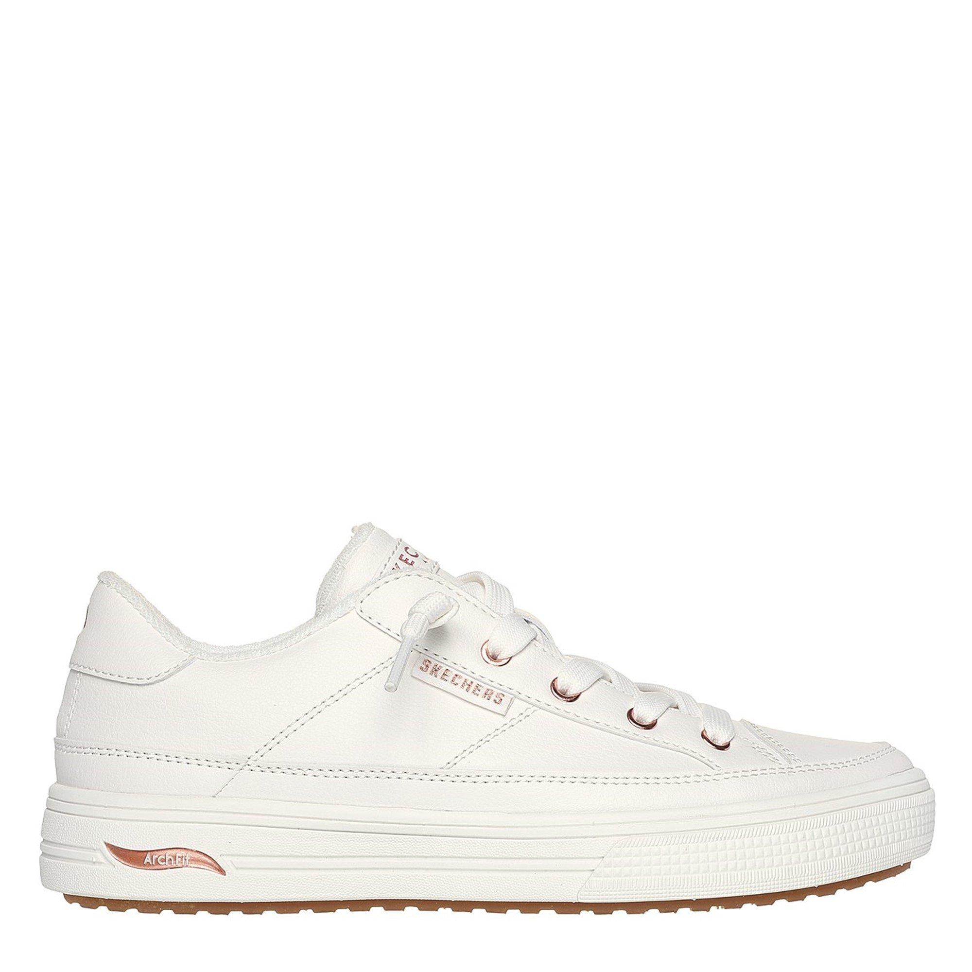 Wit/Rose Goud - Skechers - Arch Fit Arcade Low-Top Trainers - 3