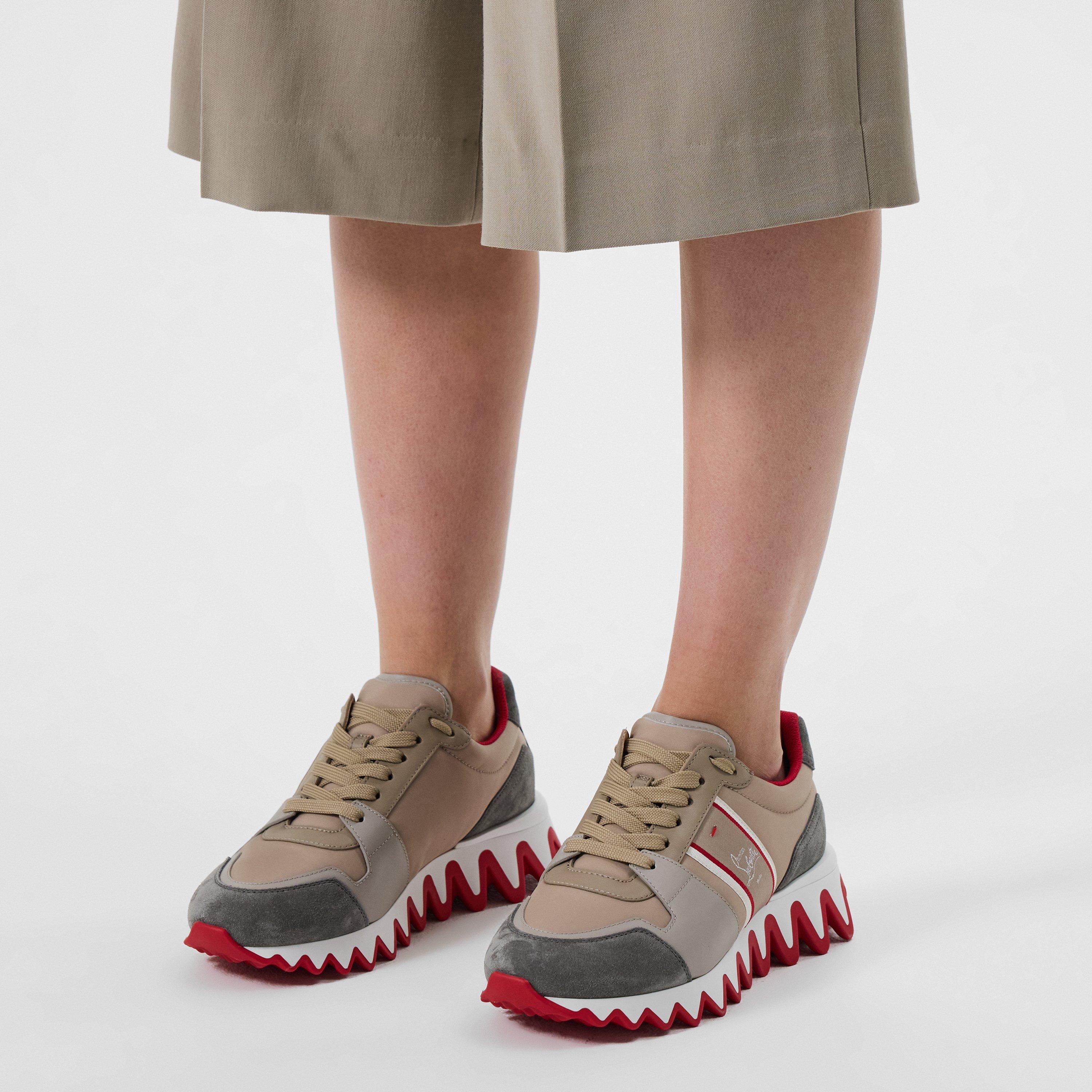 Saharienne - Christian Louboutin - Women's Nastroshark Leather Trainers - 3