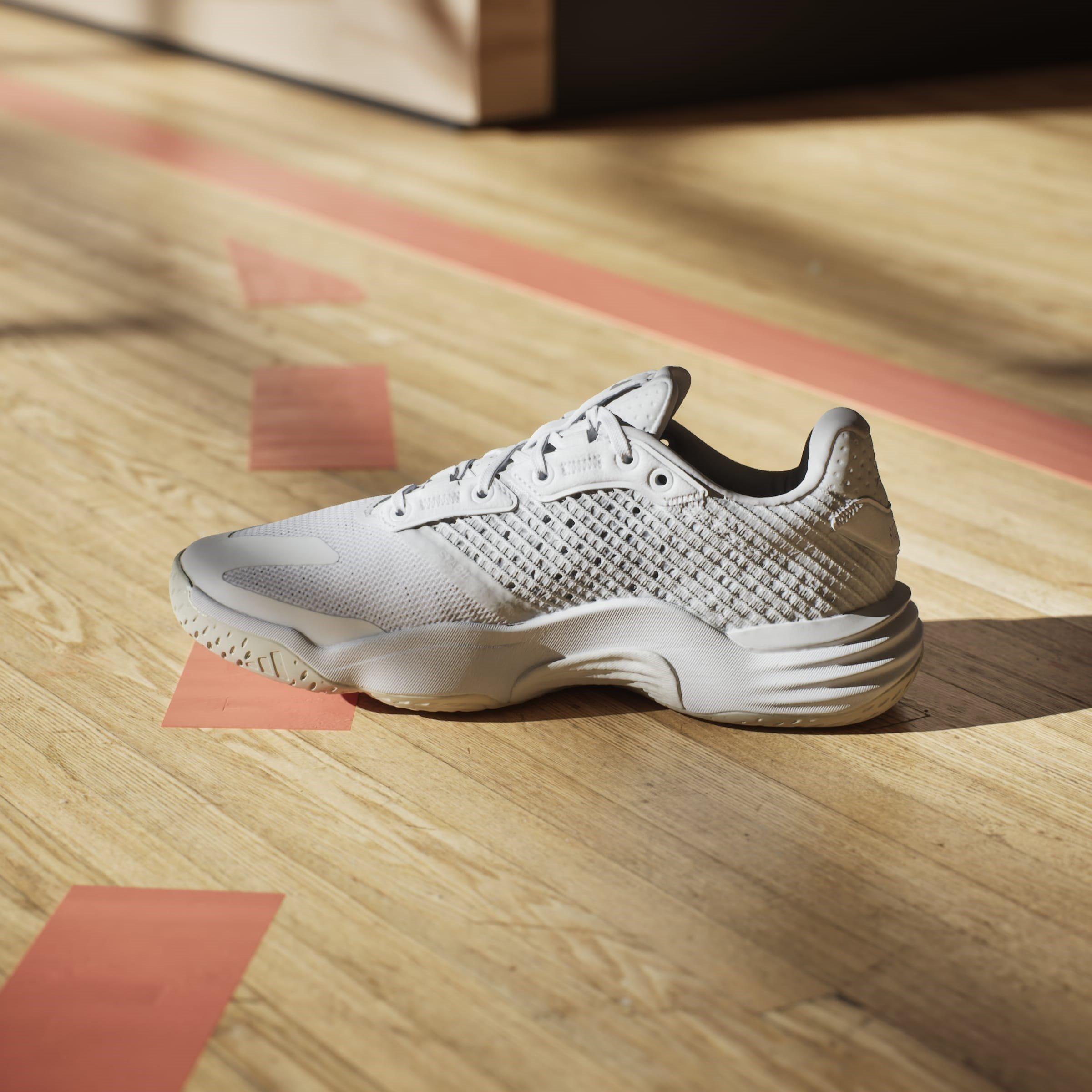 Blanco/Plata - adidas - Stabil 16 Handball Trainers Womens - 15