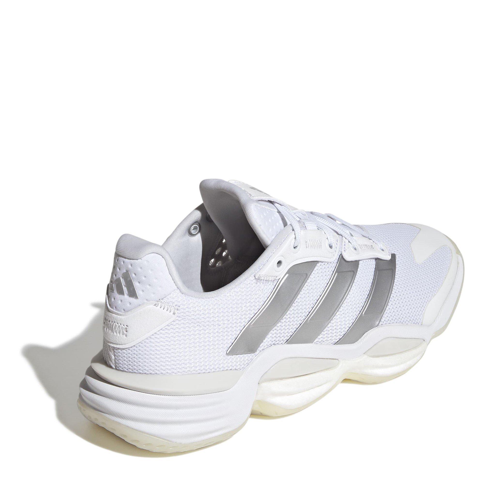 Blanco/Plata - adidas - Stabil 16 Handball Trainers Womens - 4