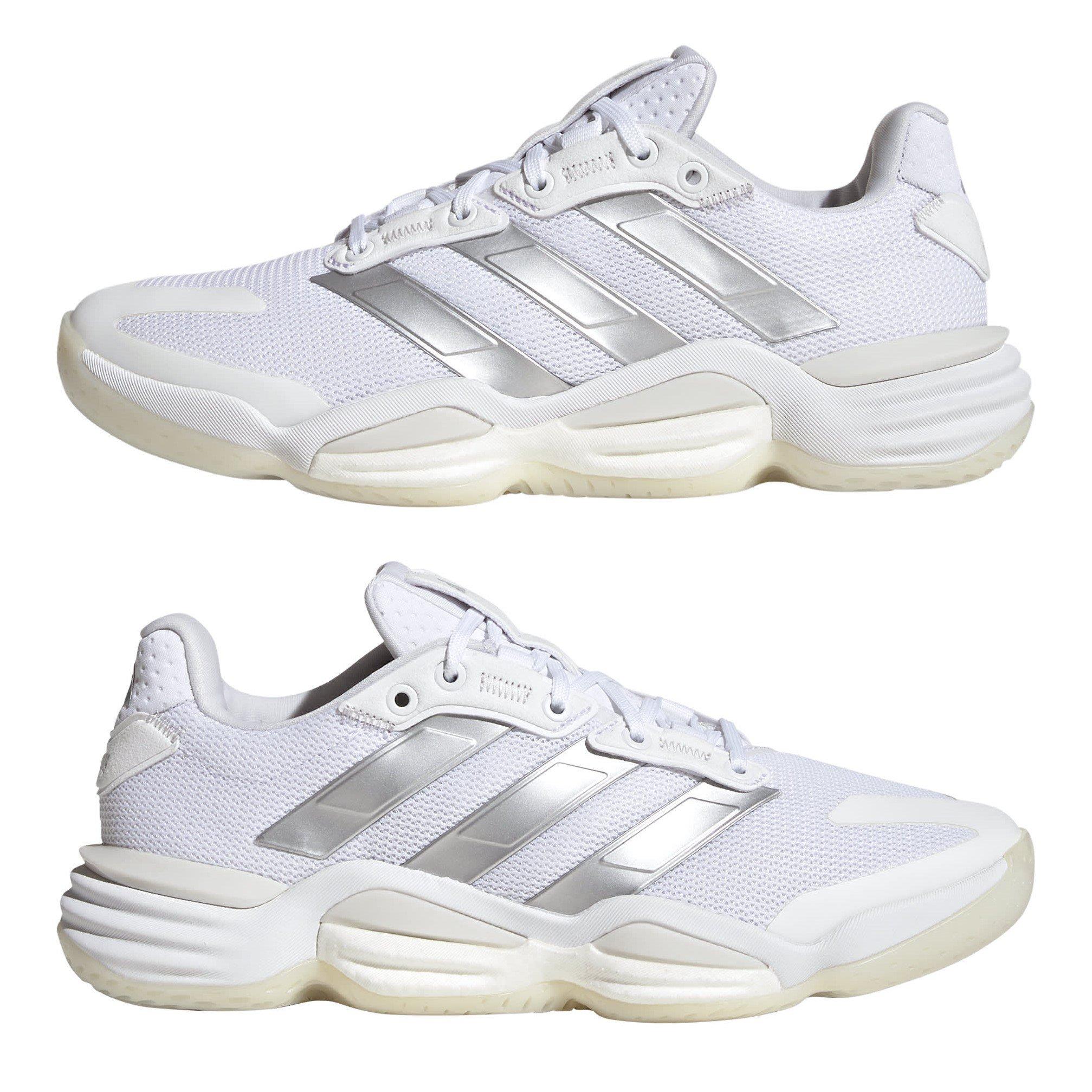 Blanco/Plata - adidas - Stabil 16 Handball Trainers Womens - 9