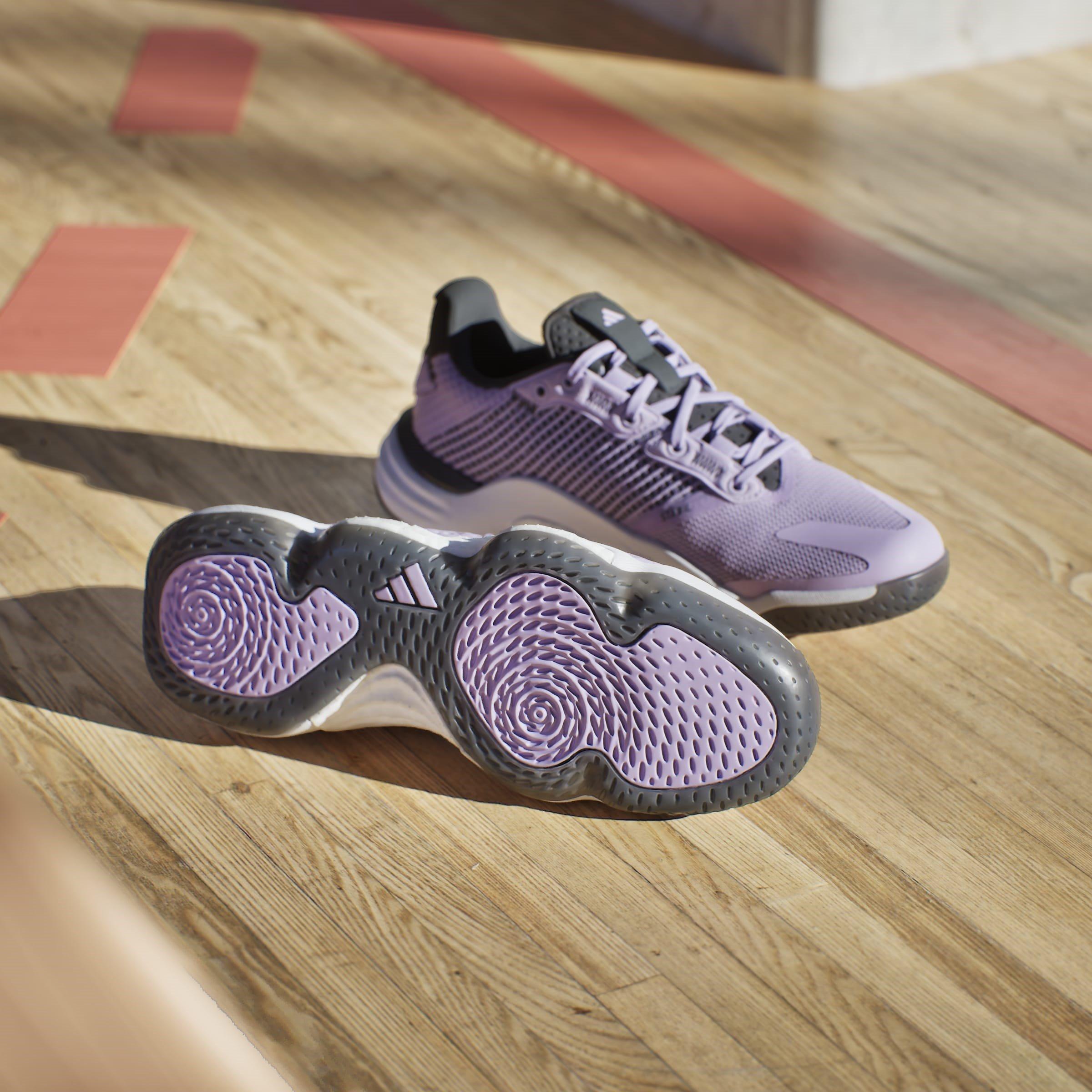Plum/Blk/Wte - adidas - Stabil 16 Handball Trainers Womens - 11