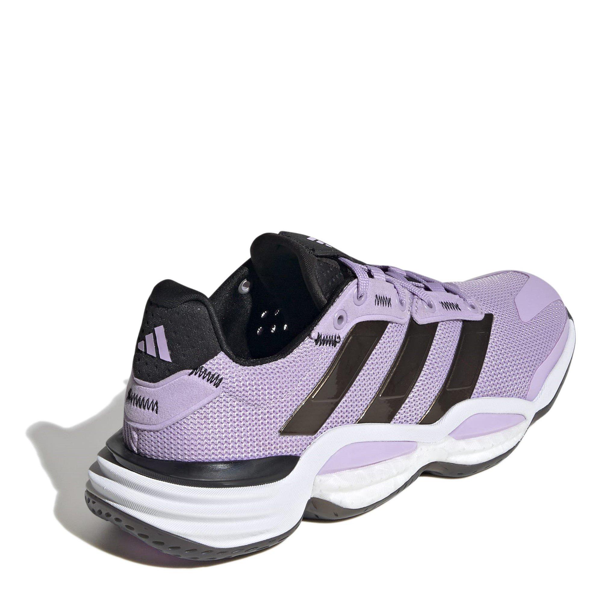 Plum/Blk/Wte - adidas - Stabil 16 Handball Trainers Womens - 4
