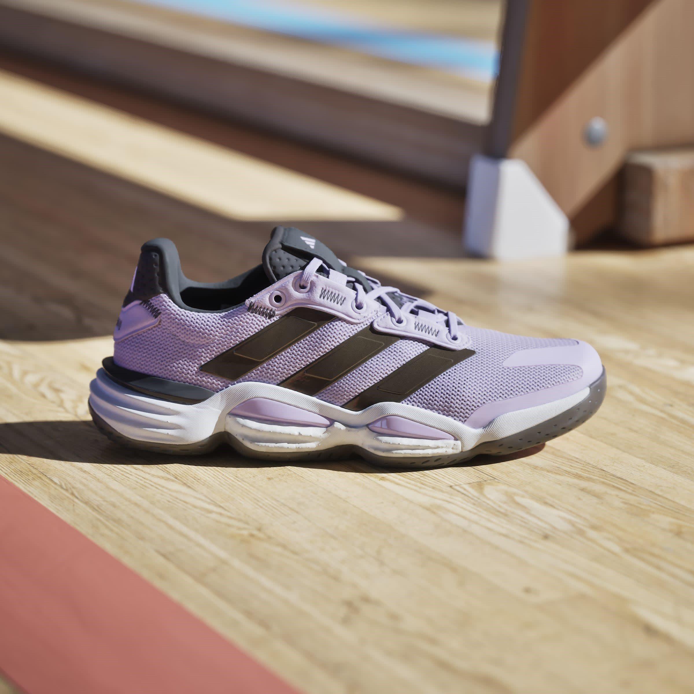 Plum/Blk/Wte - adidas - Stabil 16 Handball Trainers Womens - 10
