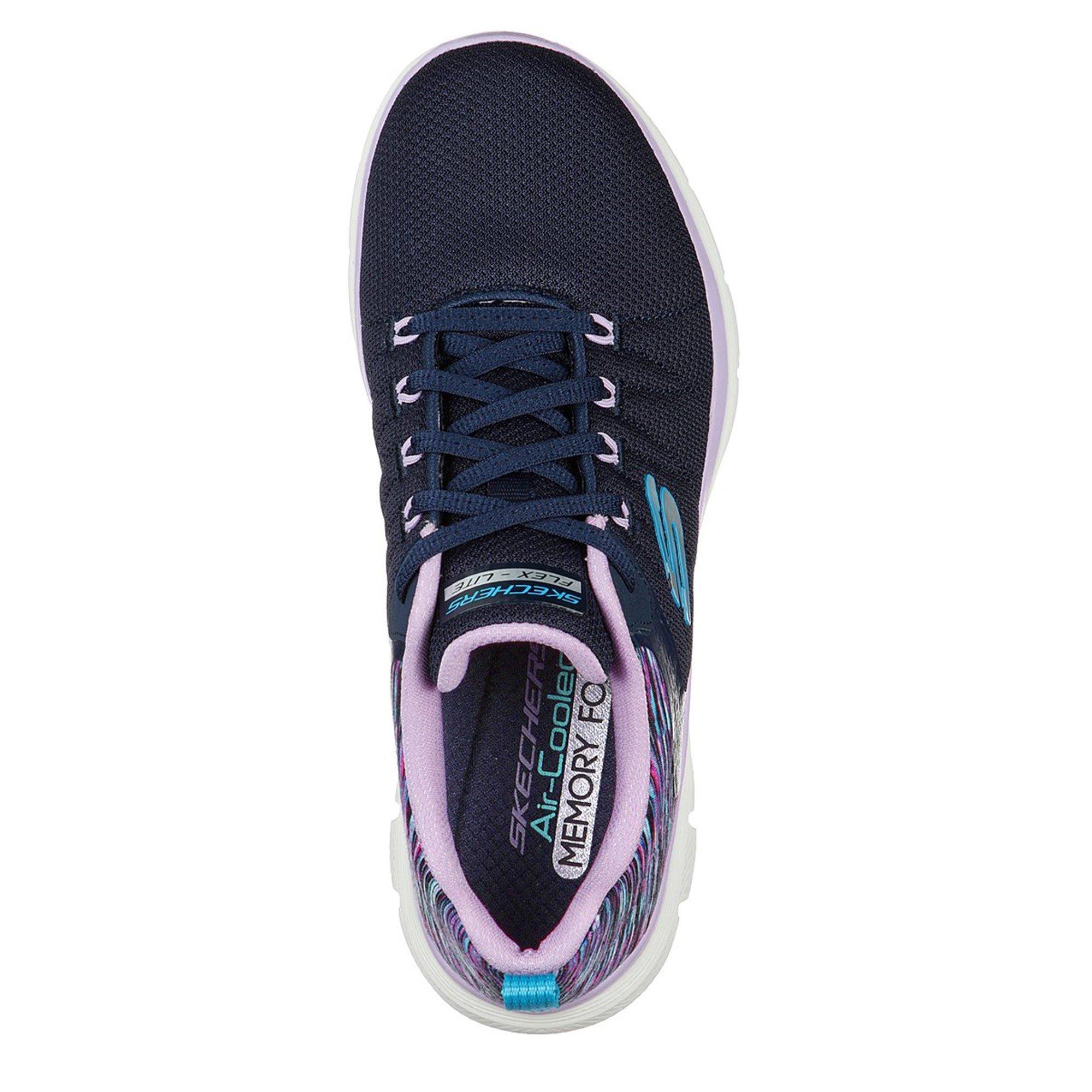 Blu navy/multicolore - Skechers - Flex Applea 4.0 Runners Womens - 5