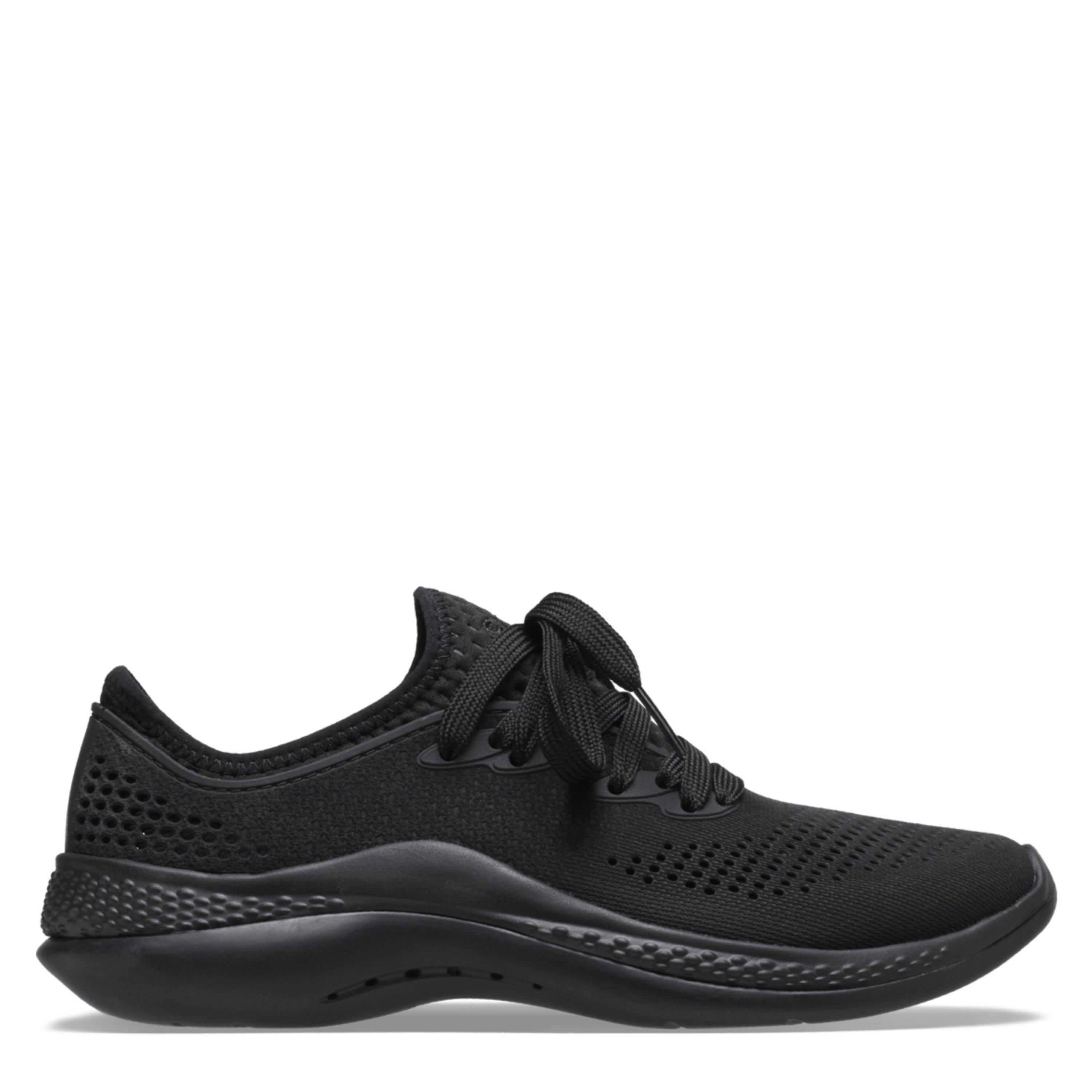 Black/Black - Crocs - Women's LiteRide Pacer Casual Low-Top Trainers - 1