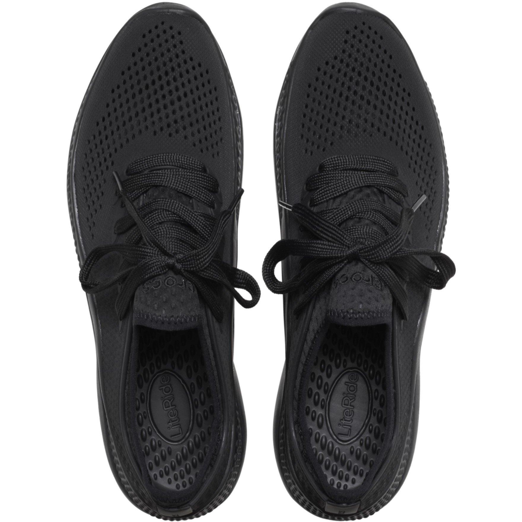 Crno/Crno - Crocs - LiteRide Pacer Casual Low-Top Trainers - 3