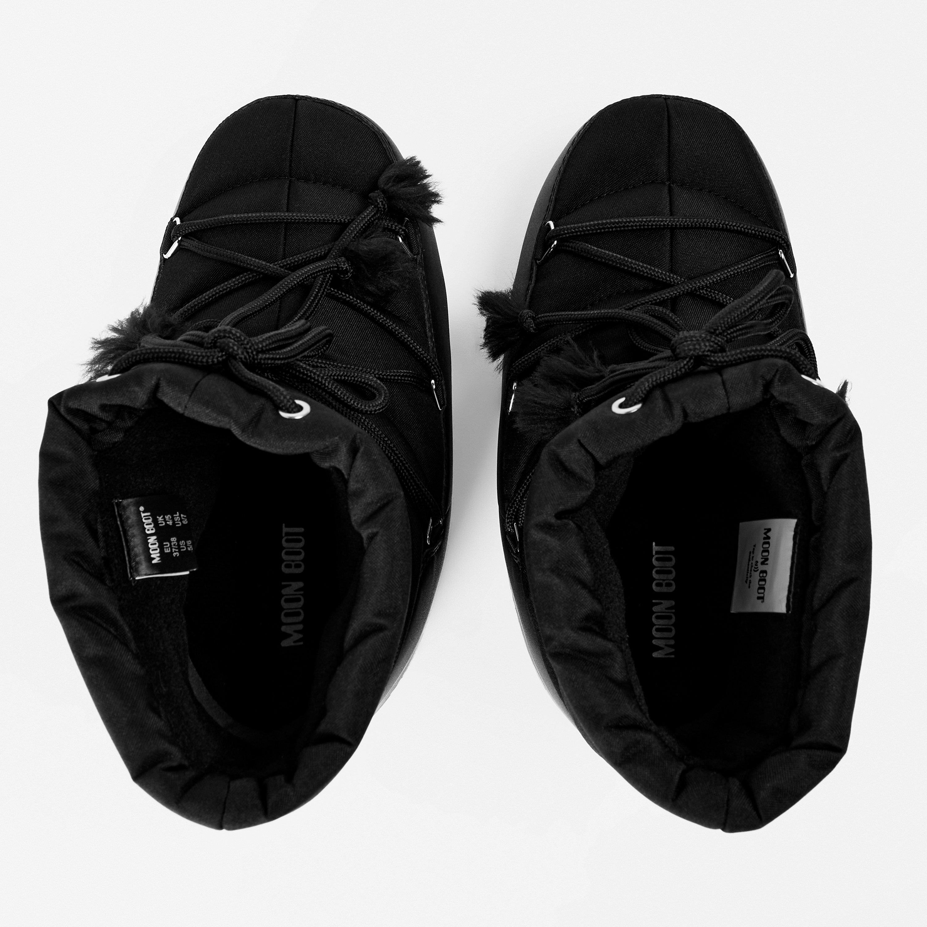 Black - Moon Boot - Women's Light Low Nylon Snow Boots - 4