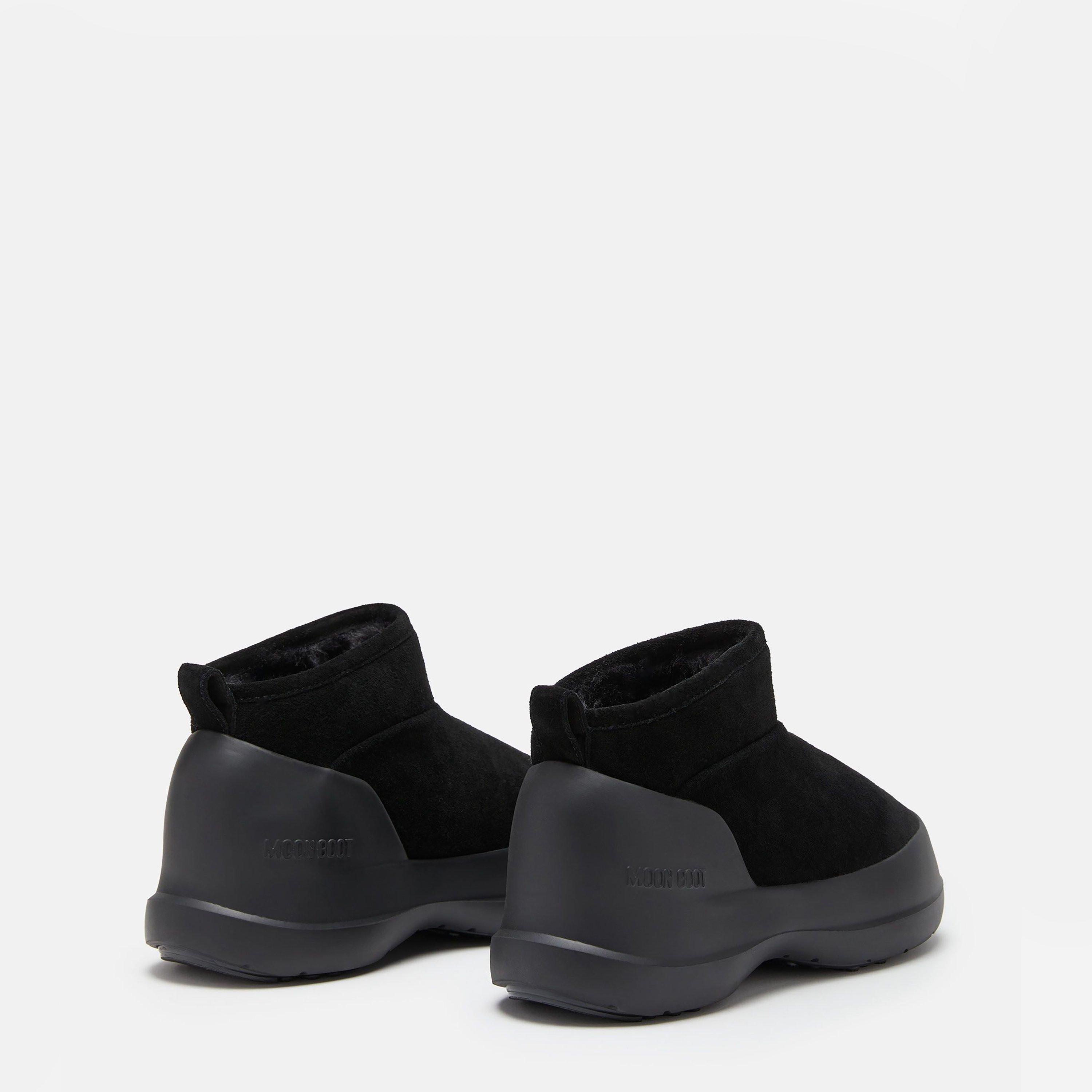 Black - Moon Boot - Luna Low-Suede Boots - 3
