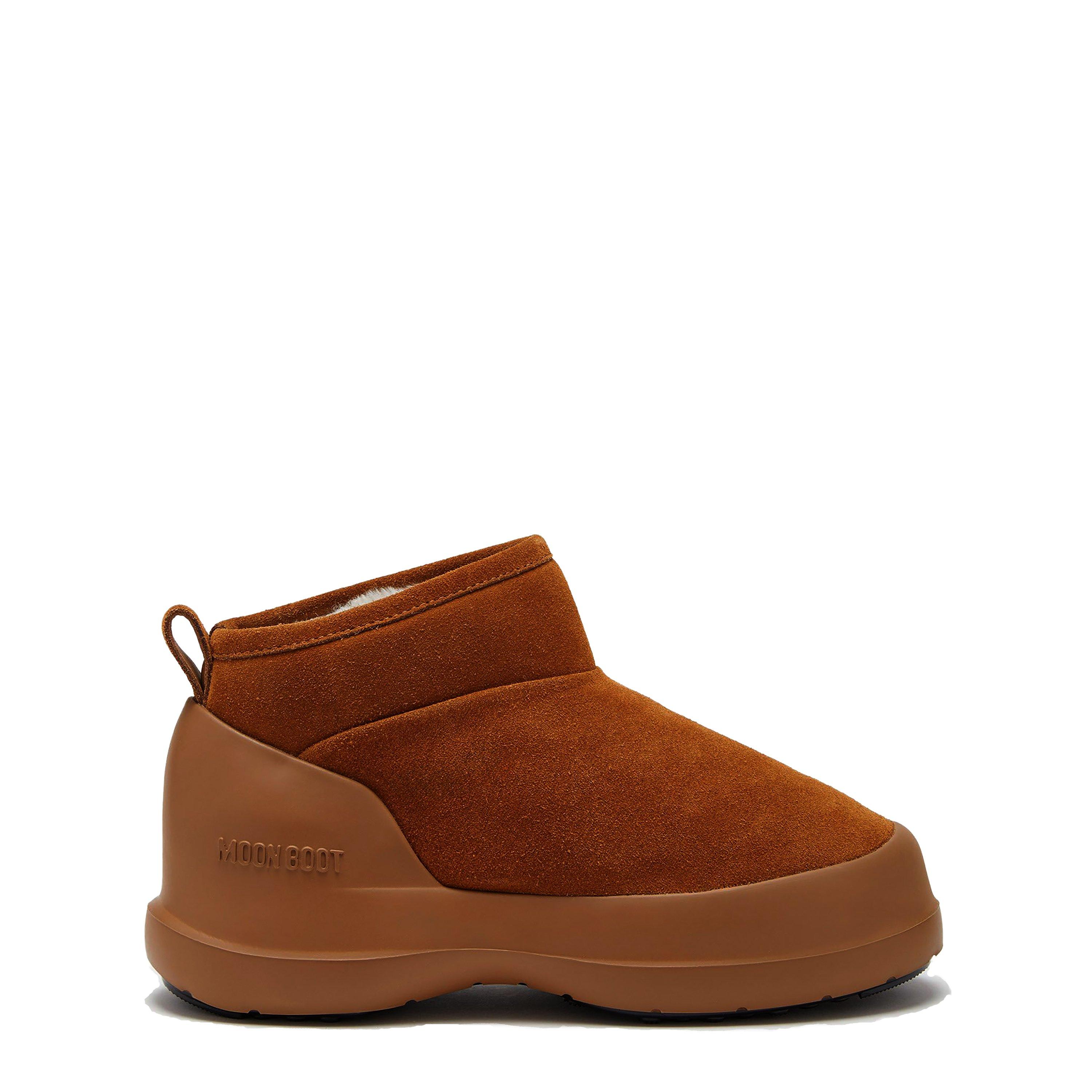 Cognac - Moon Boot - Luna Low-Suede Boots - 1