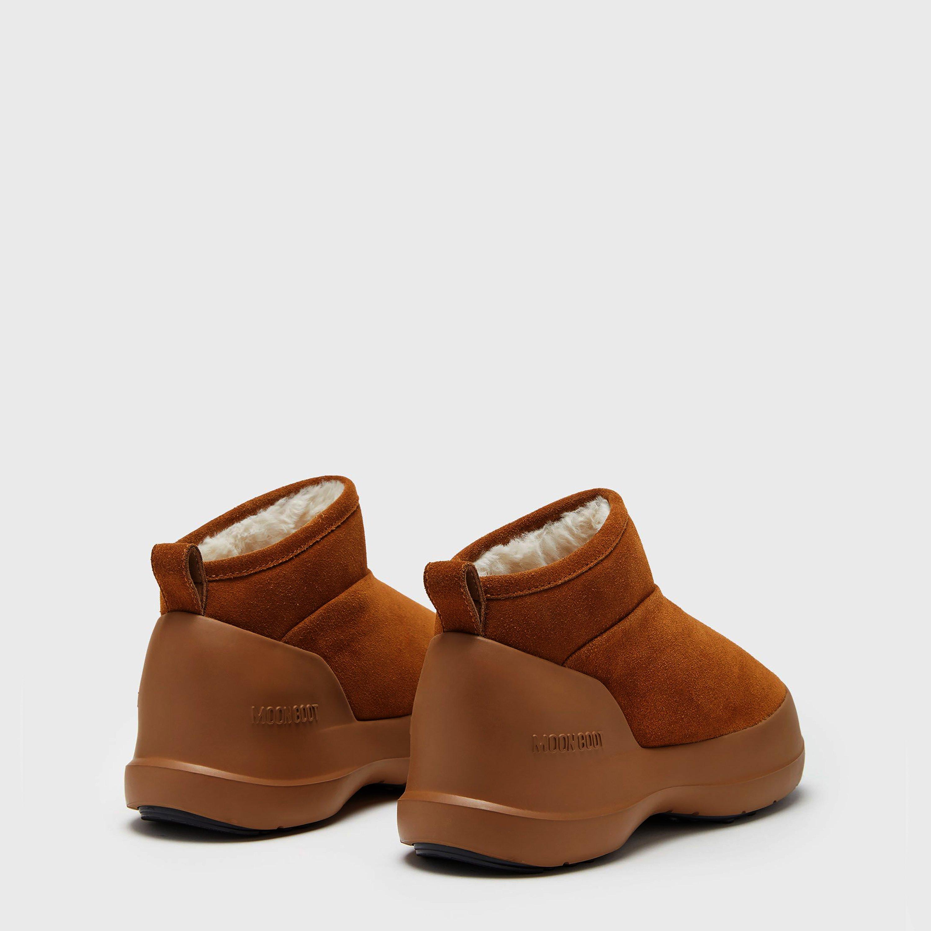 Cognac - Moon Boot - Luna Low-Suede Boots - 4
