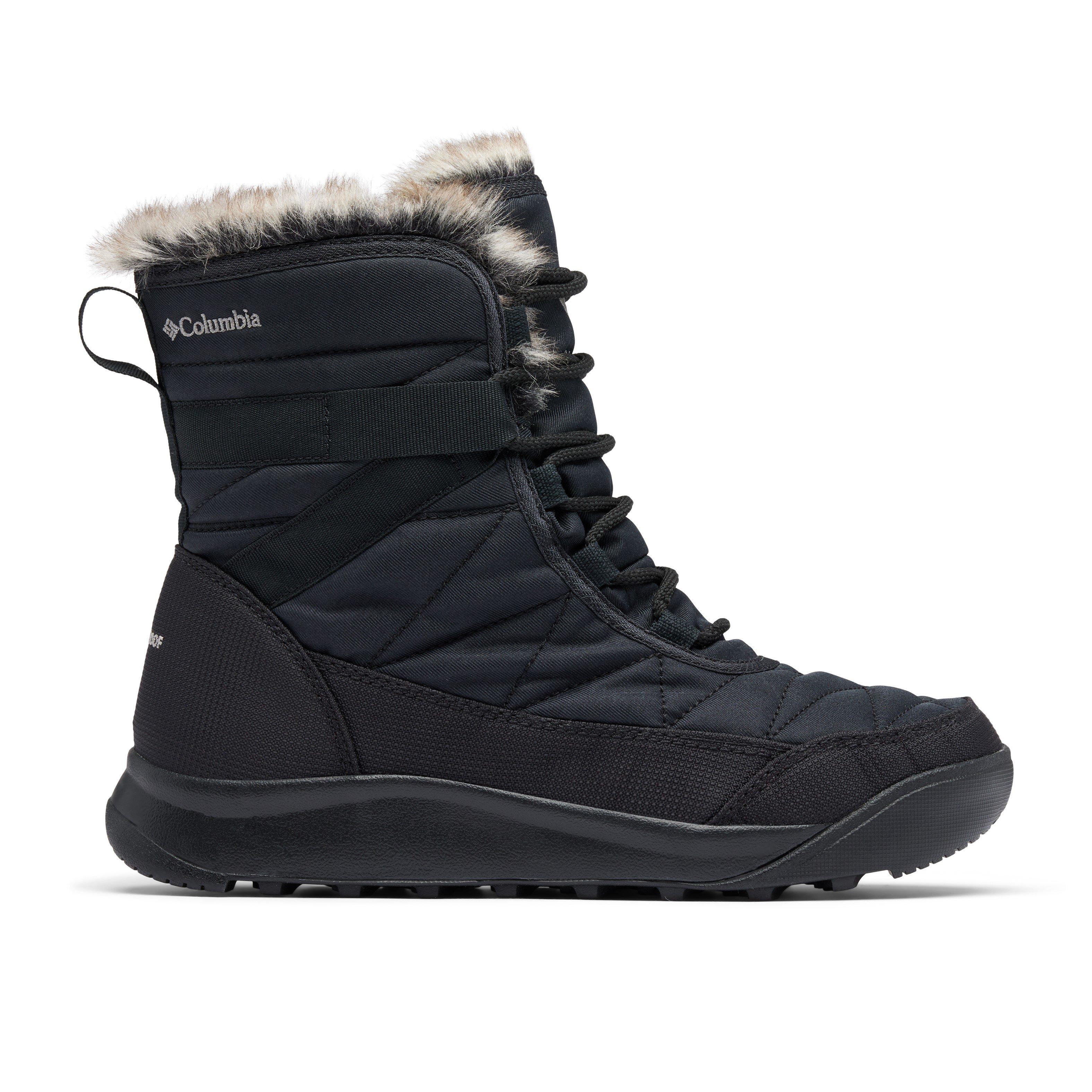 Black - Columbia - Minx Shorty Waterproof Snowboot Womens - 1