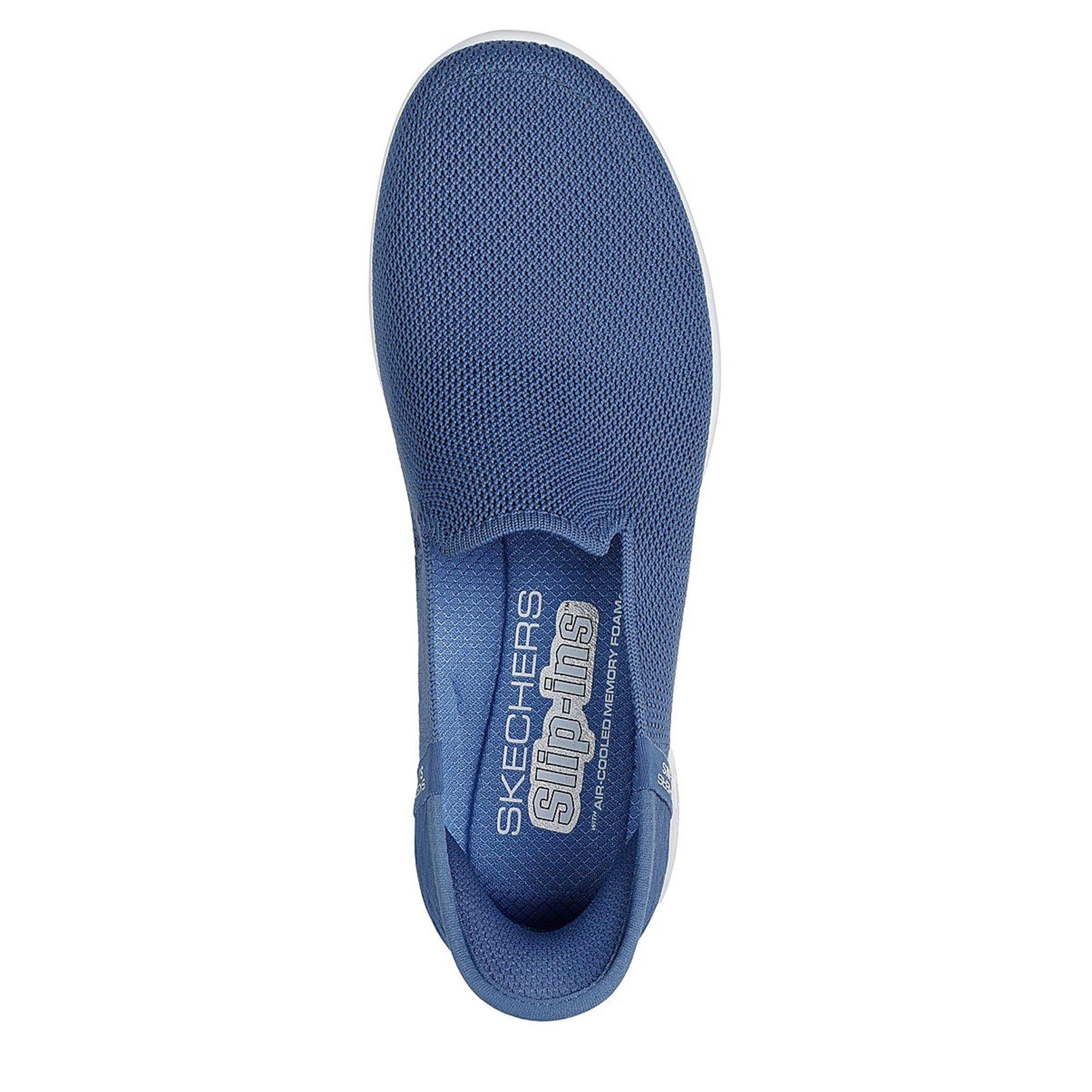 Bl Tex/Tr - Skechers - Go Walk Joy Vela Slip-On Trainers - 5