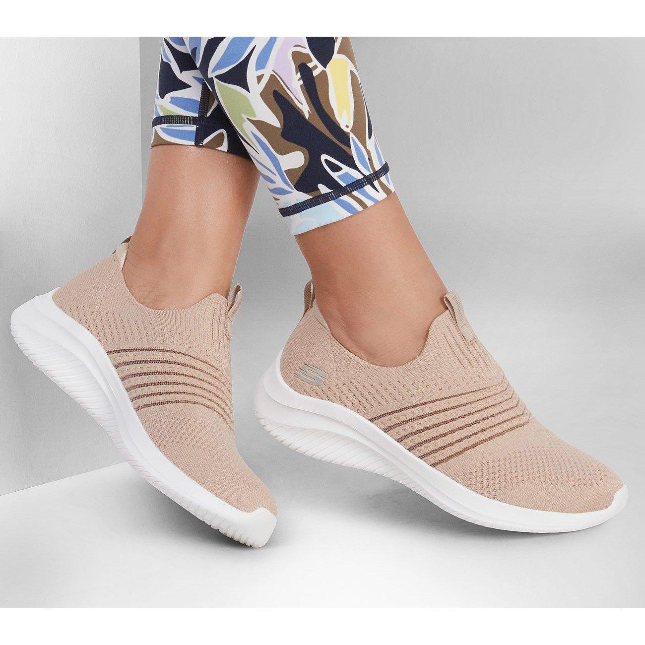 Taupe Knt/Trm - Skechers - Runner - 6