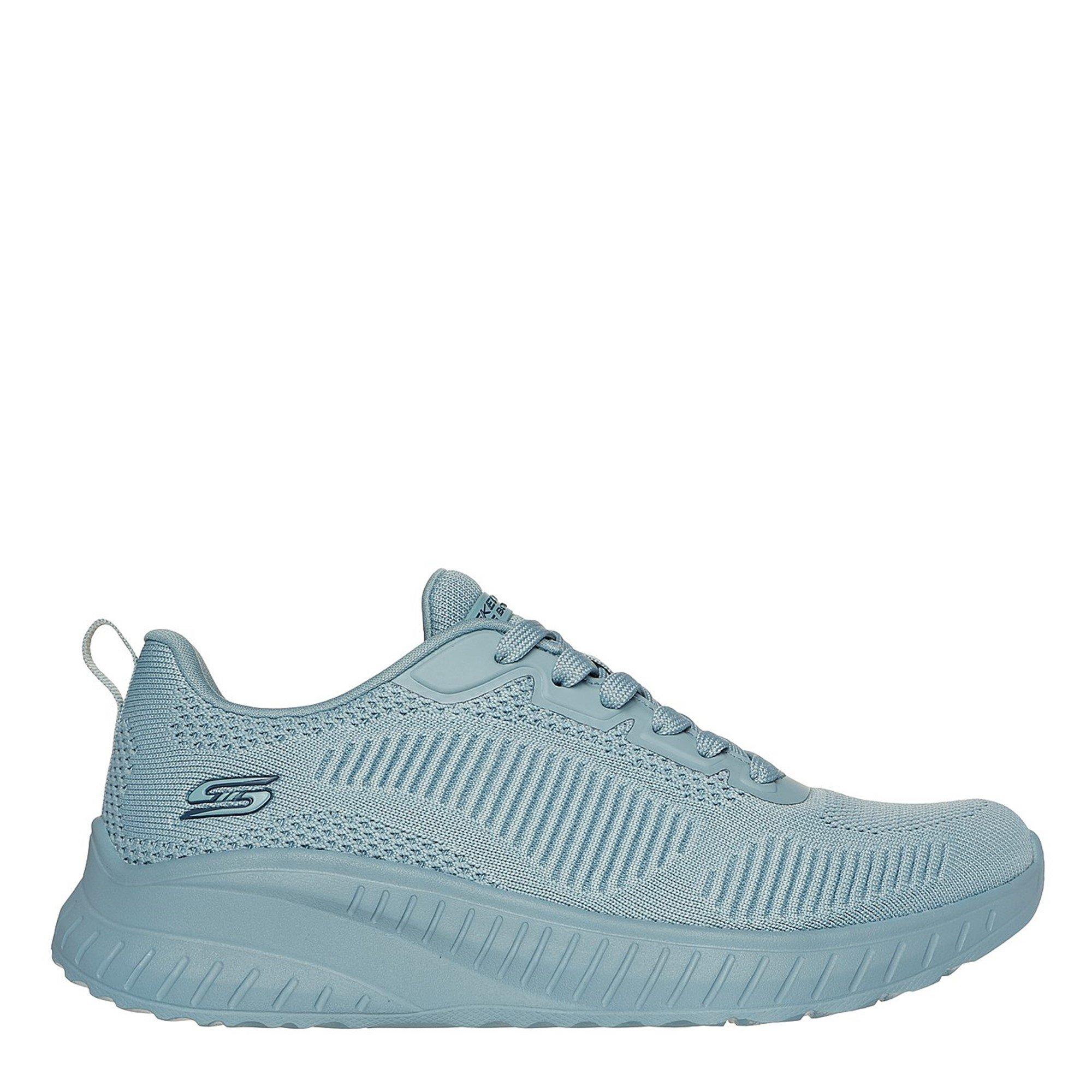 LIGHT BLUE - Skechers - BOBS Squad Chaos Womens Shoes - 3