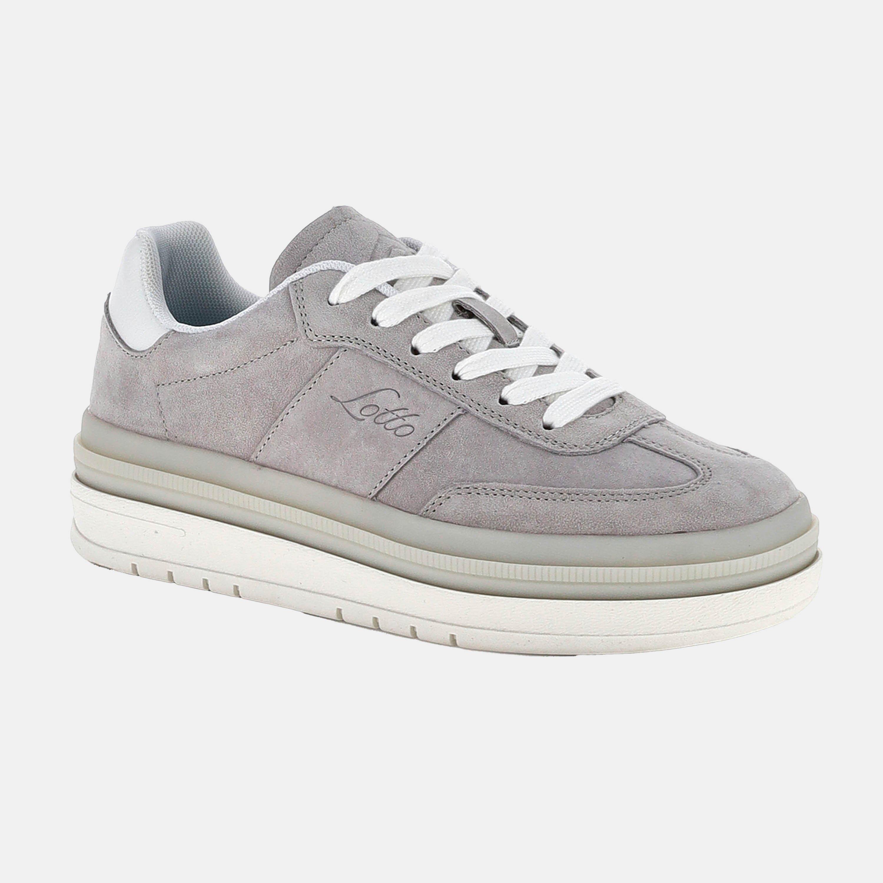 Gris Champiñón - Lotto Sport Italia - Women's Low-Top Trainers - 2