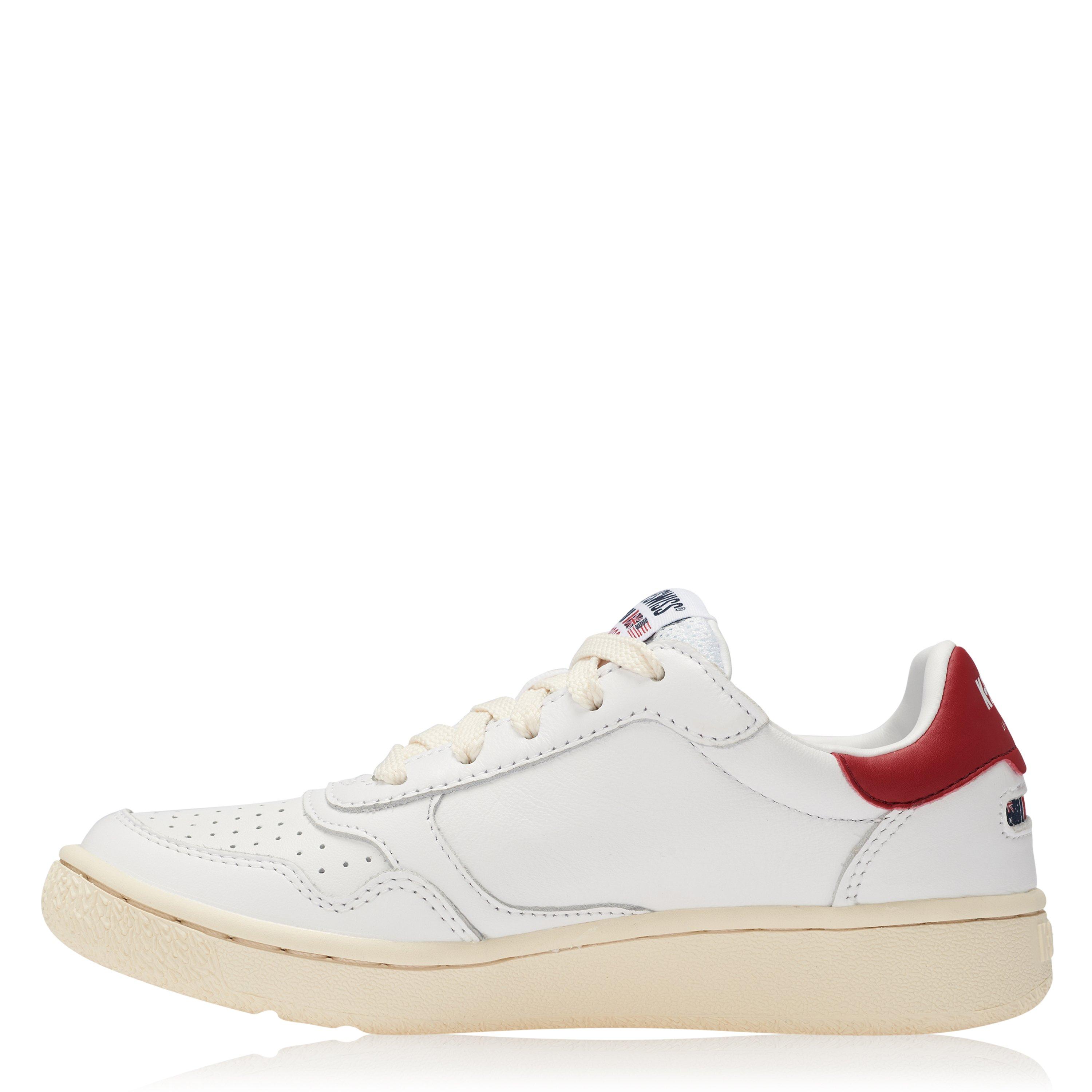 Hvid/Rød - K Swiss - Classic Slim Court Leather Trainers - 2