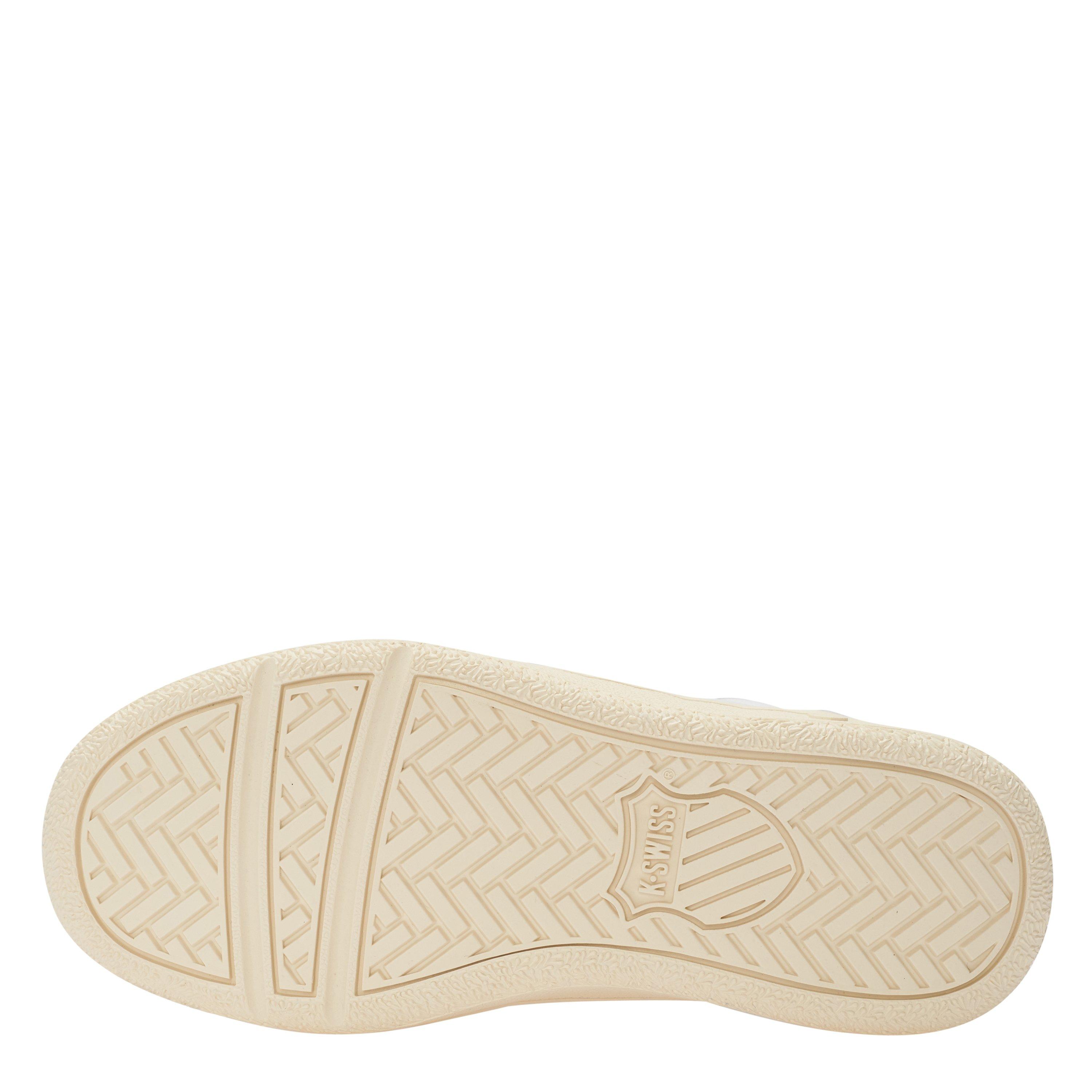 Hvid/Rød - K Swiss - Classic Slim Court Leather Trainers - 3