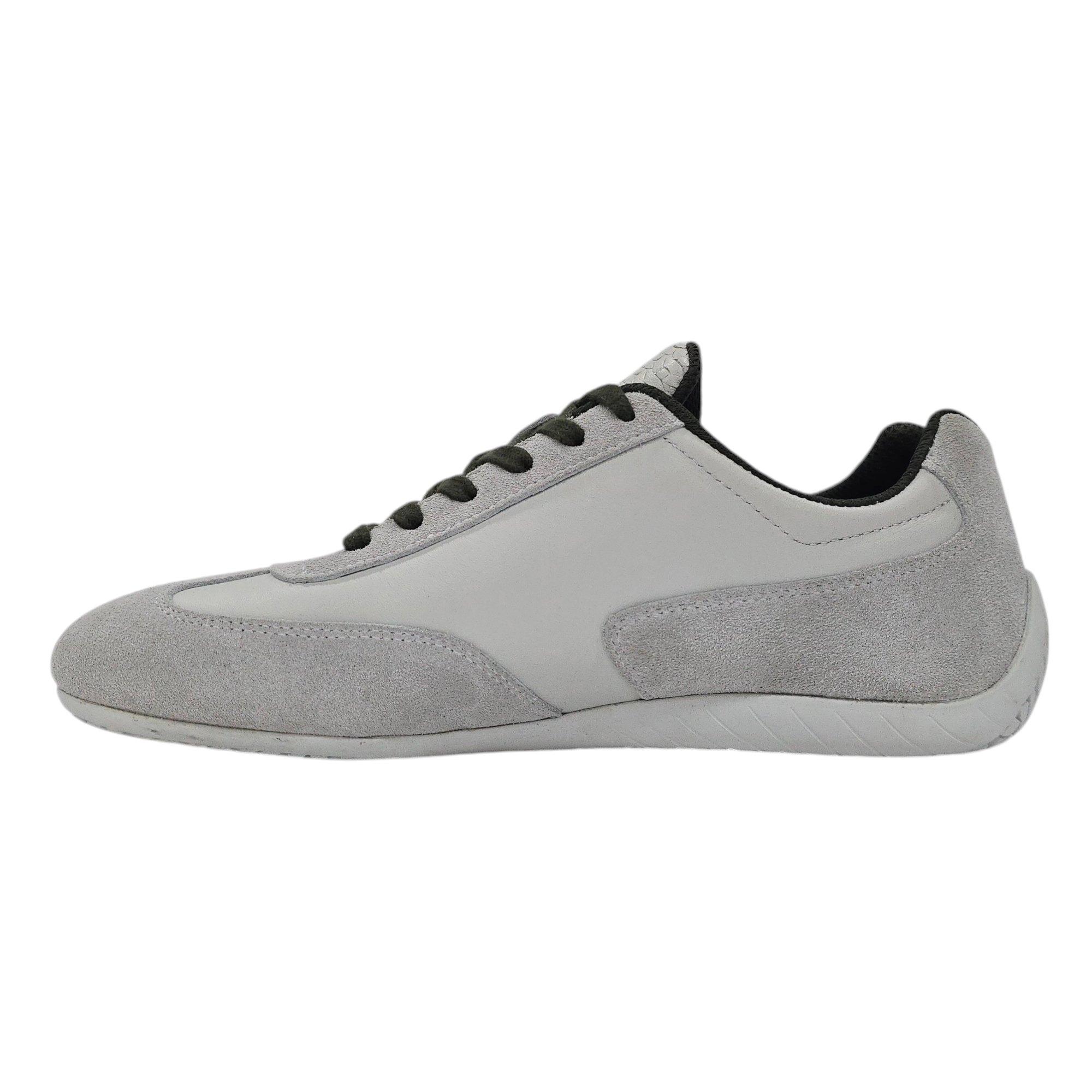 Grey/Dark Green - Jack Wills - Women's JW Yosemite Suede Lace Up Low-Top Trainers - 2