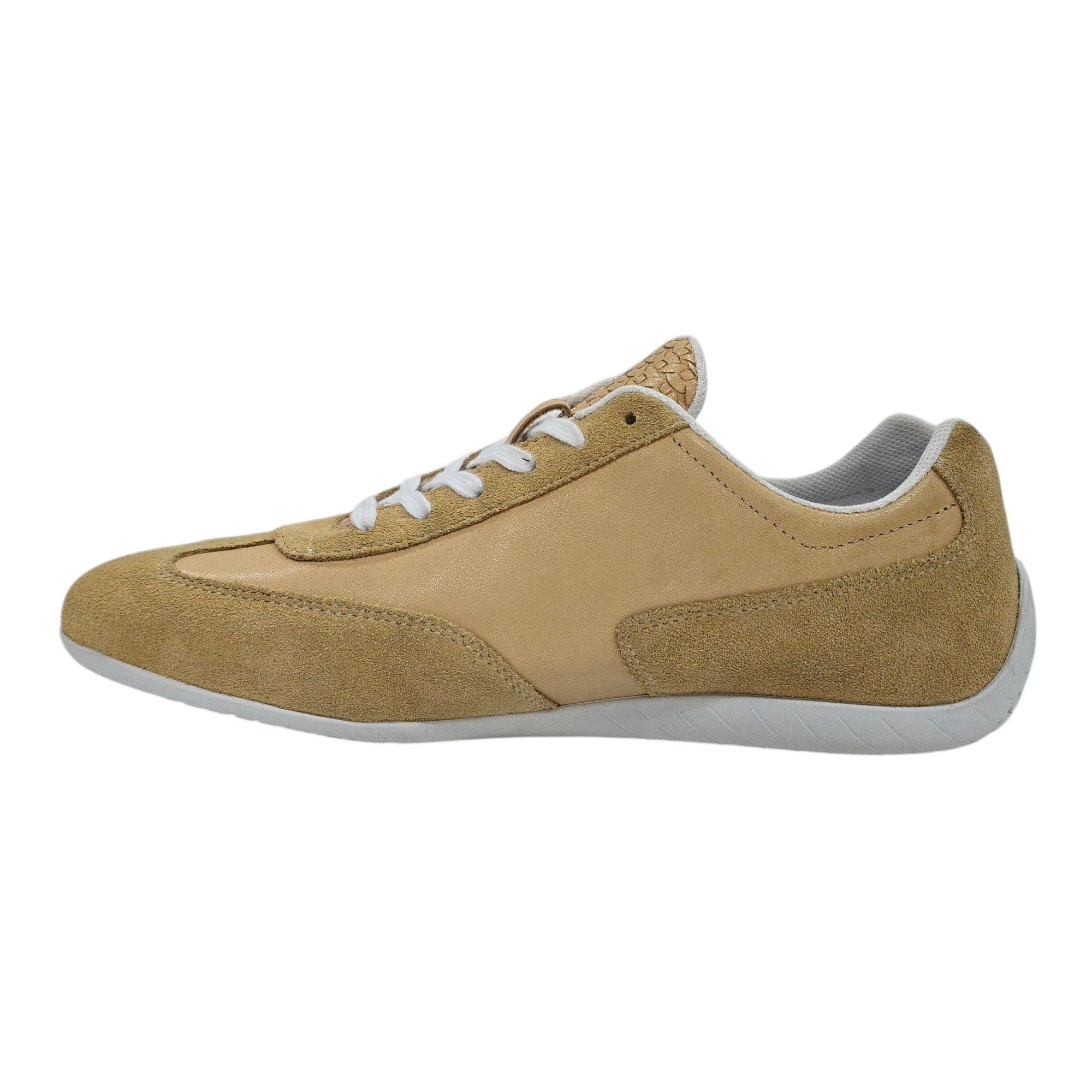Sand/White - Jack Wills - Women's JW Yosemite Suede Lace Up Low-Top Trainers - 2