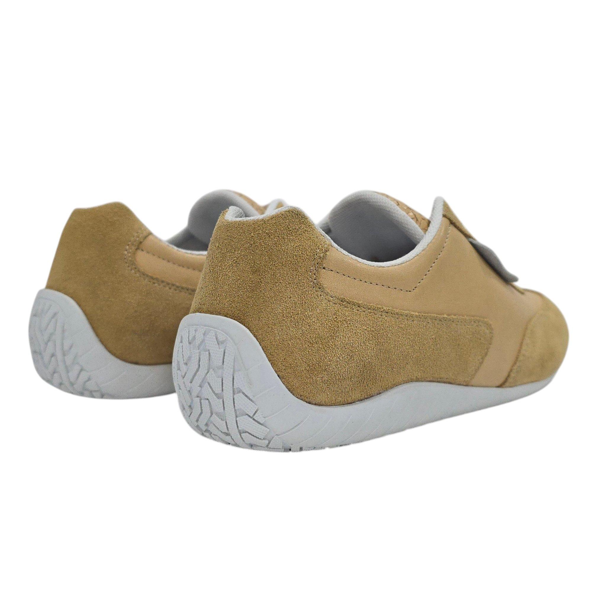 Sand/White - Jack Wills - Women's JW Yosemite Suede Lace Up Low-Top Trainers - 4