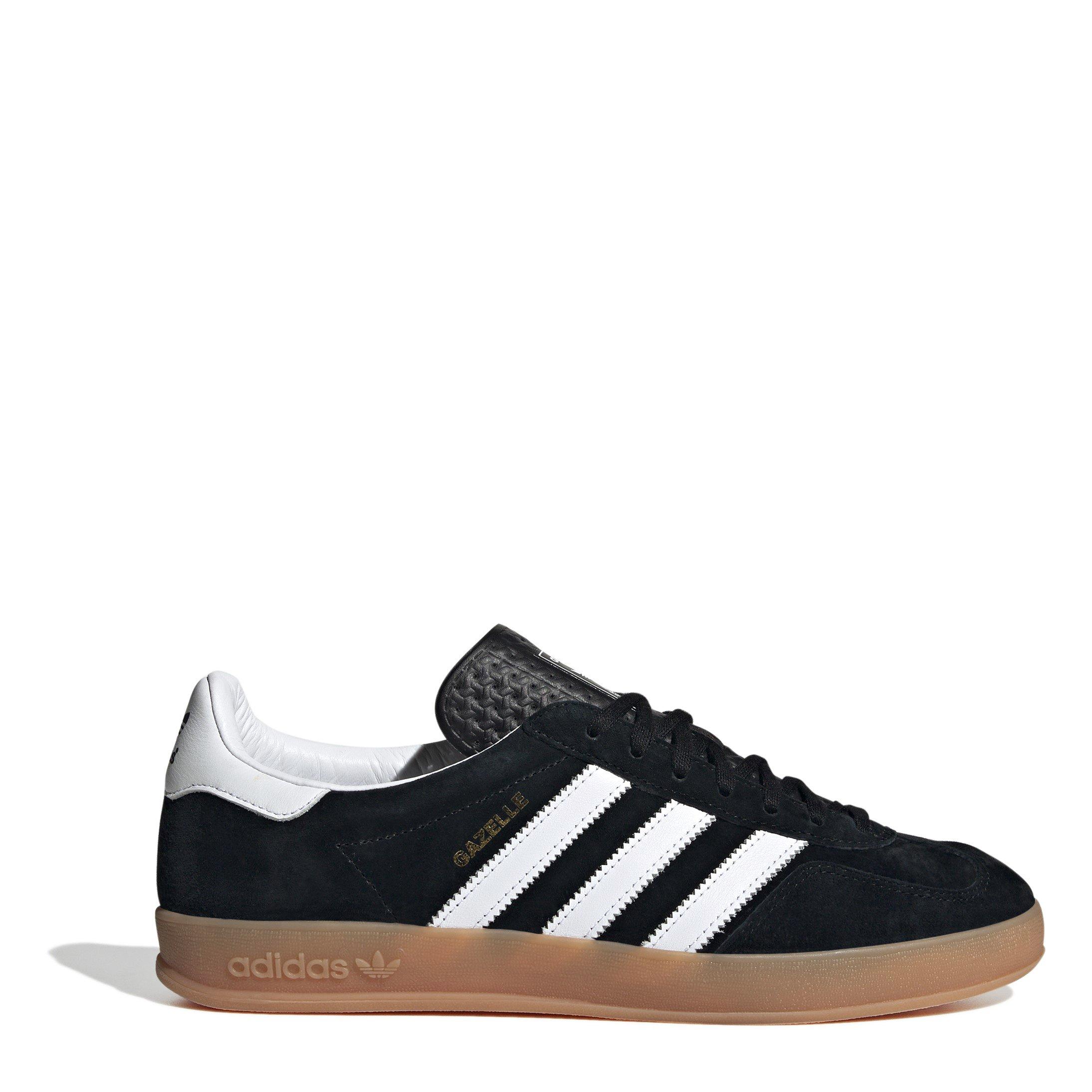 Black/White - adidas Originals - Womens Gazelle Indoor Shoes - 1